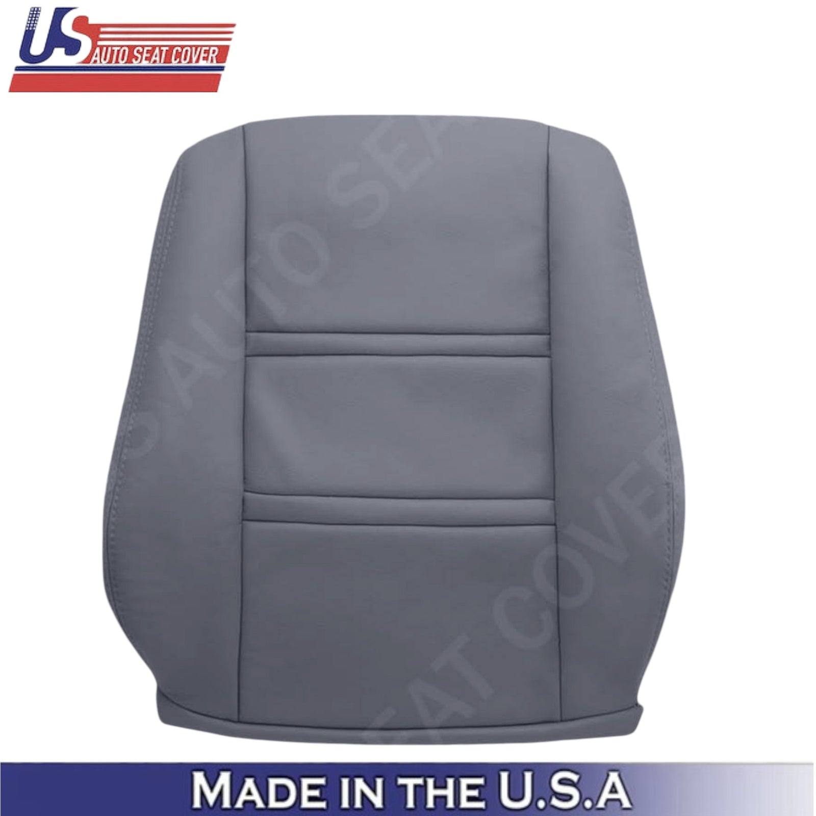 1990-1997 For Toyota Land Cruiser Leather Front Top Seat Covers Bluish Gray