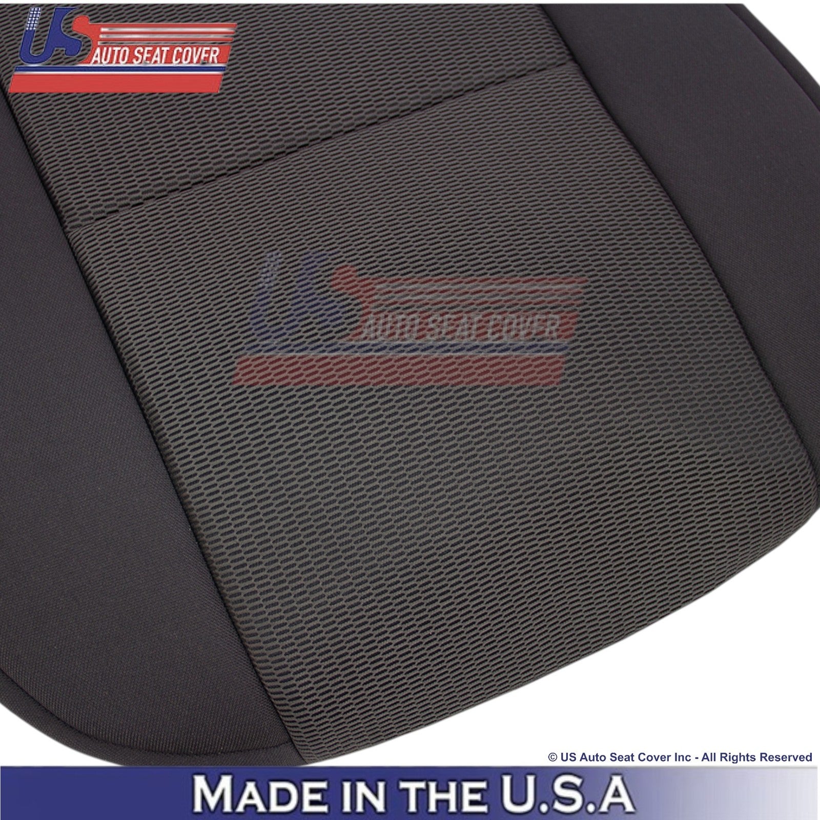 2007-2011 Fits Toyota FJ Cruiser Cloth Passenger Side Seat Covers Dark Graphite