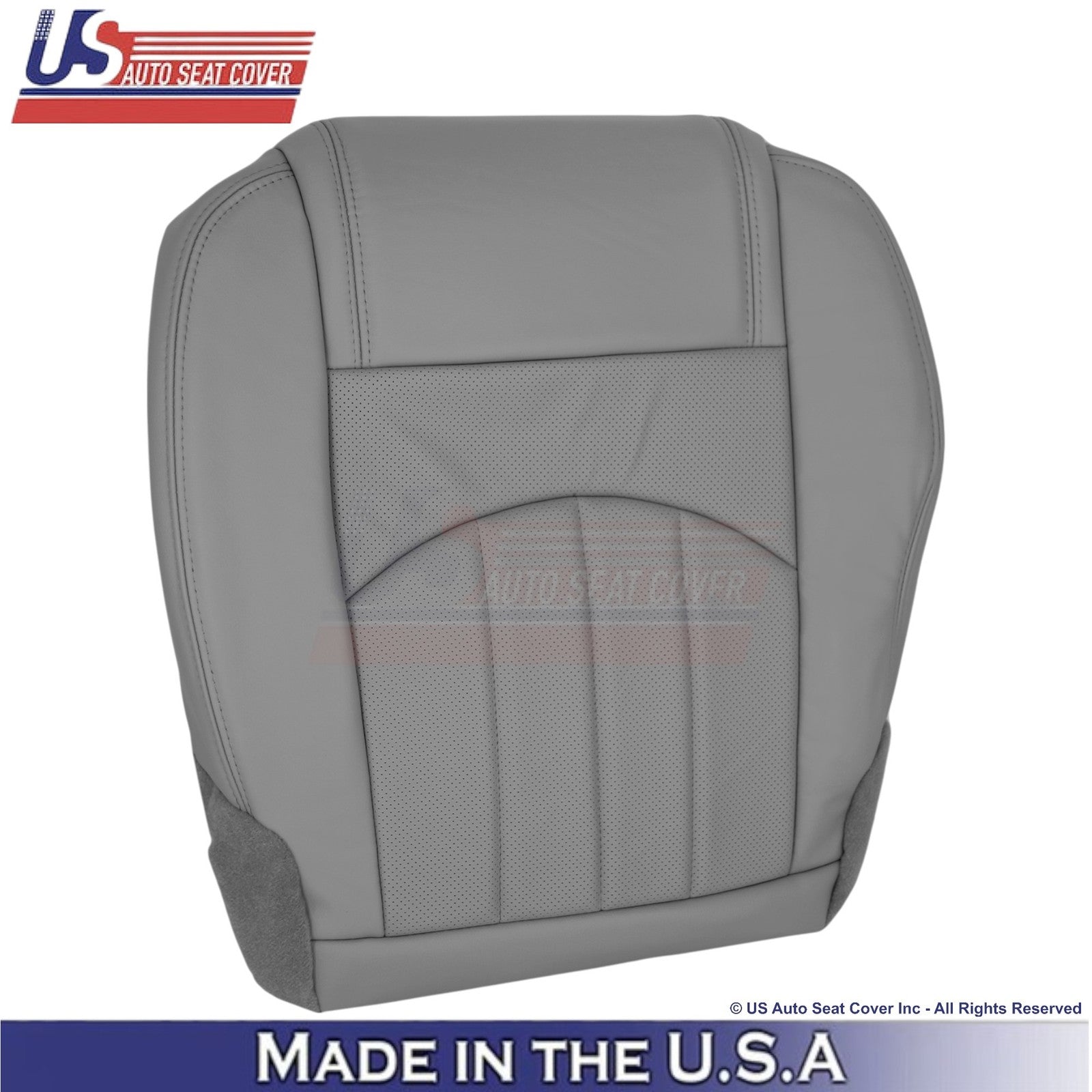 2013-2017 For Buick Enclave Leatherette Passenger Bottom Seat Cover Titanium
