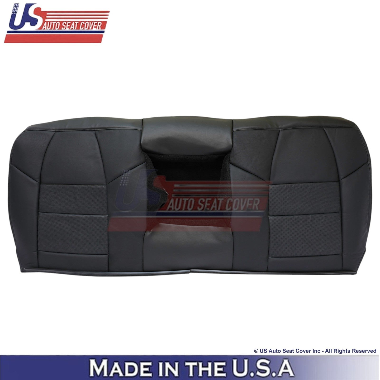 2003-2004 Fits Ford F250 F350 Lariat Leather Perf Rear Top OEM Seat Covers Black