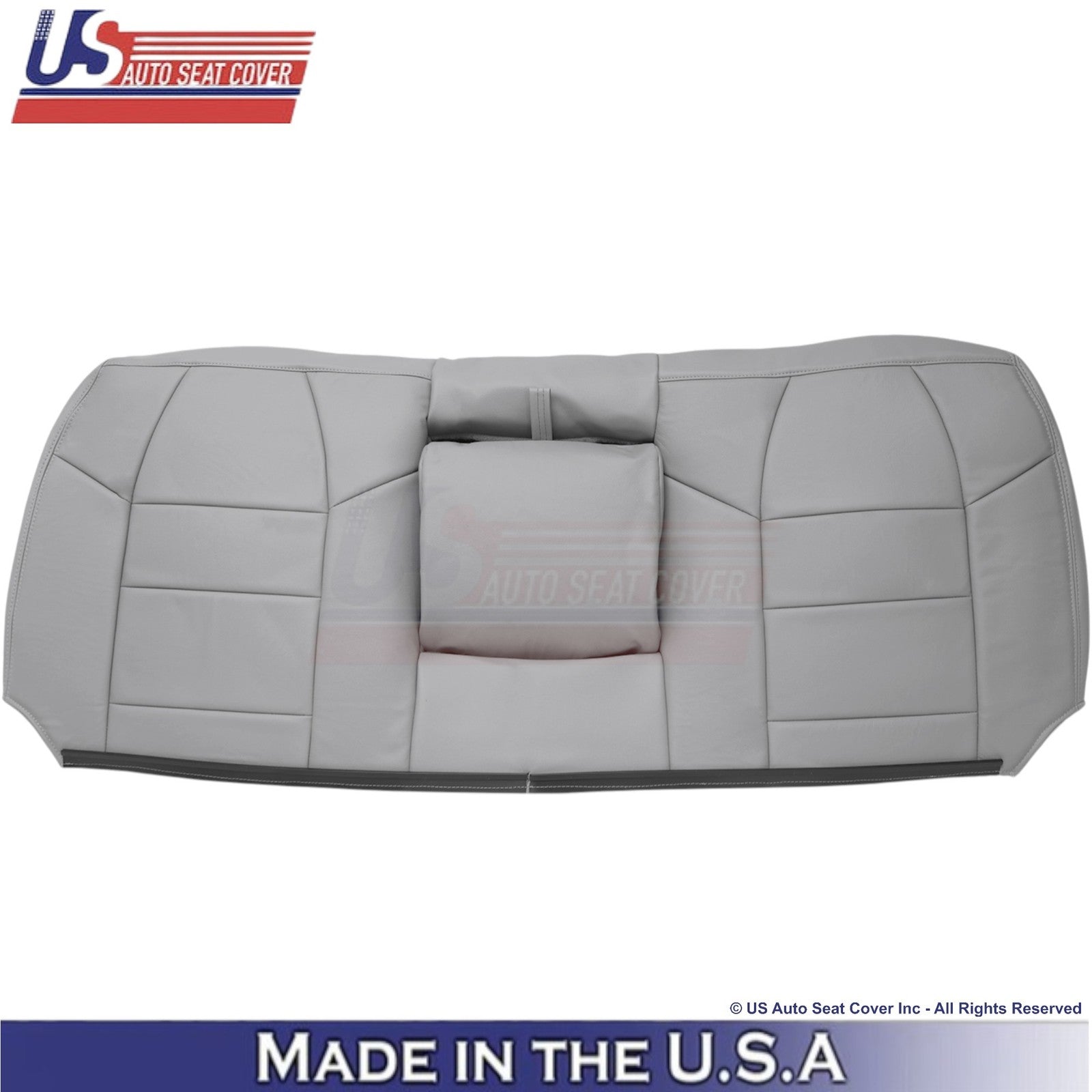 2003-2007 For Ford F250 F350 Lariat Genuine Leather Rear Bench Seat Covers Gray