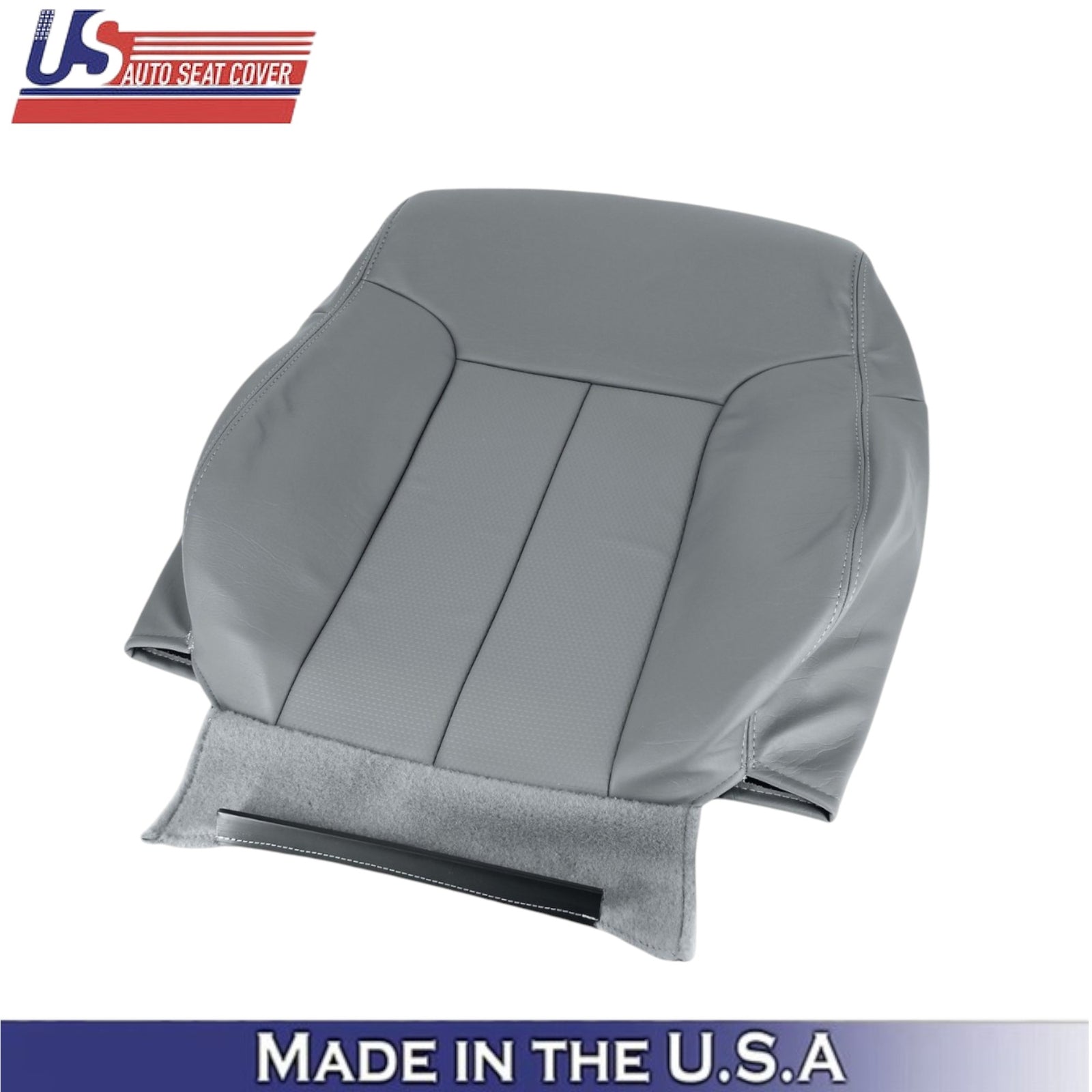 2011-2016 For Ford F250 F350 XL Work Truck Leatherette Front Seat Covers Gray