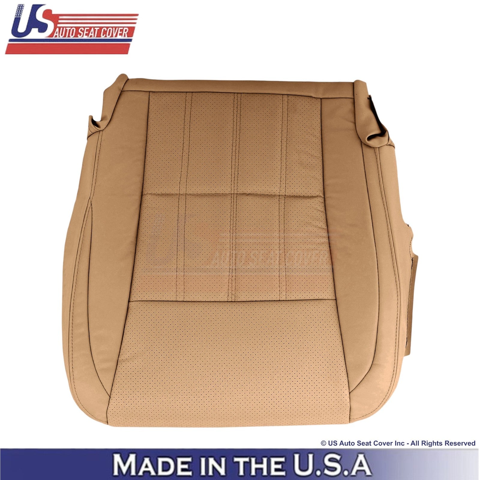 2016-2018 Fits Lexus ES 350 Leather Perf. Driver Bottom Replacement Cover Flaxen