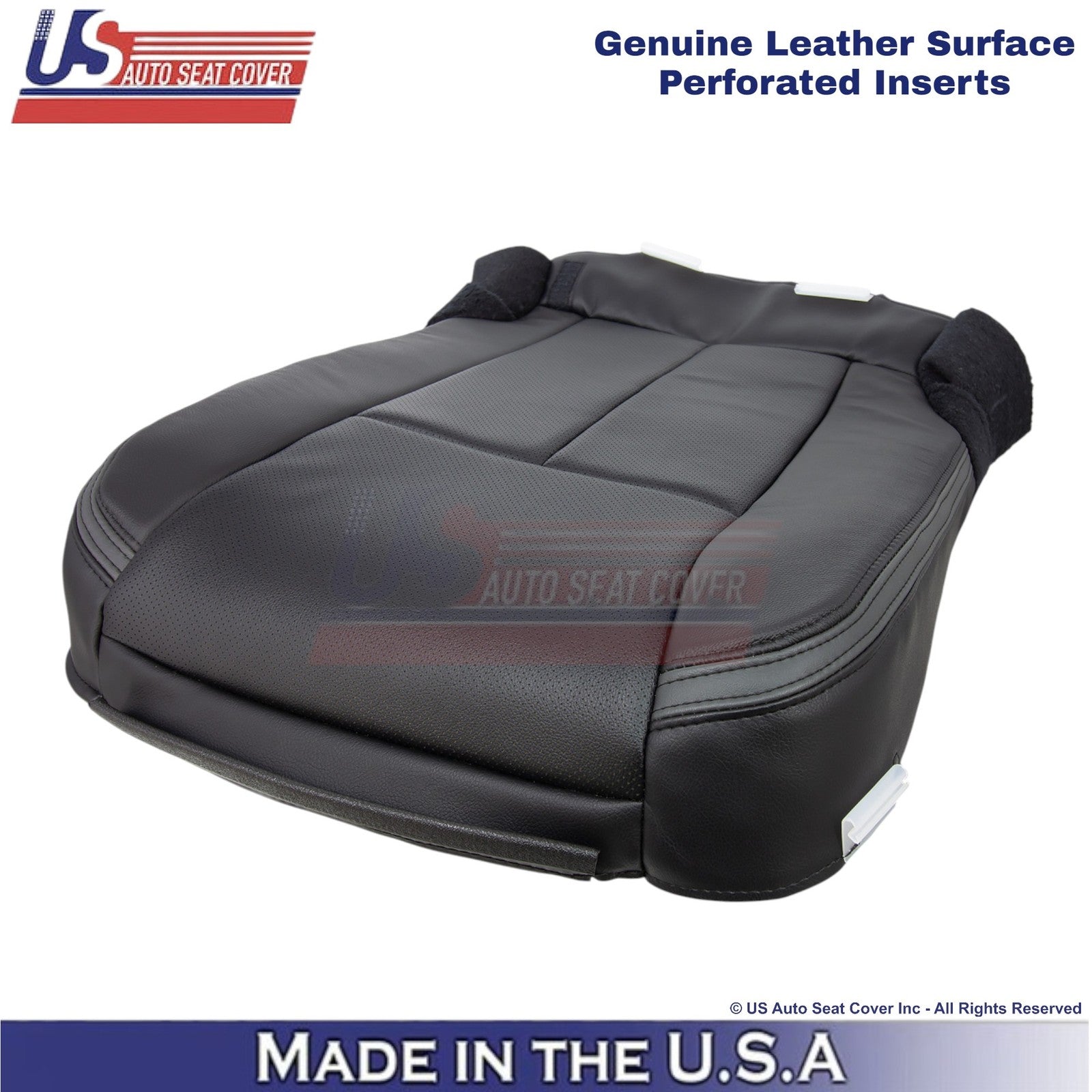 2015-2017 For Ford Expedition Platinum Genuine Leather Driver Bottom Cover Ebony