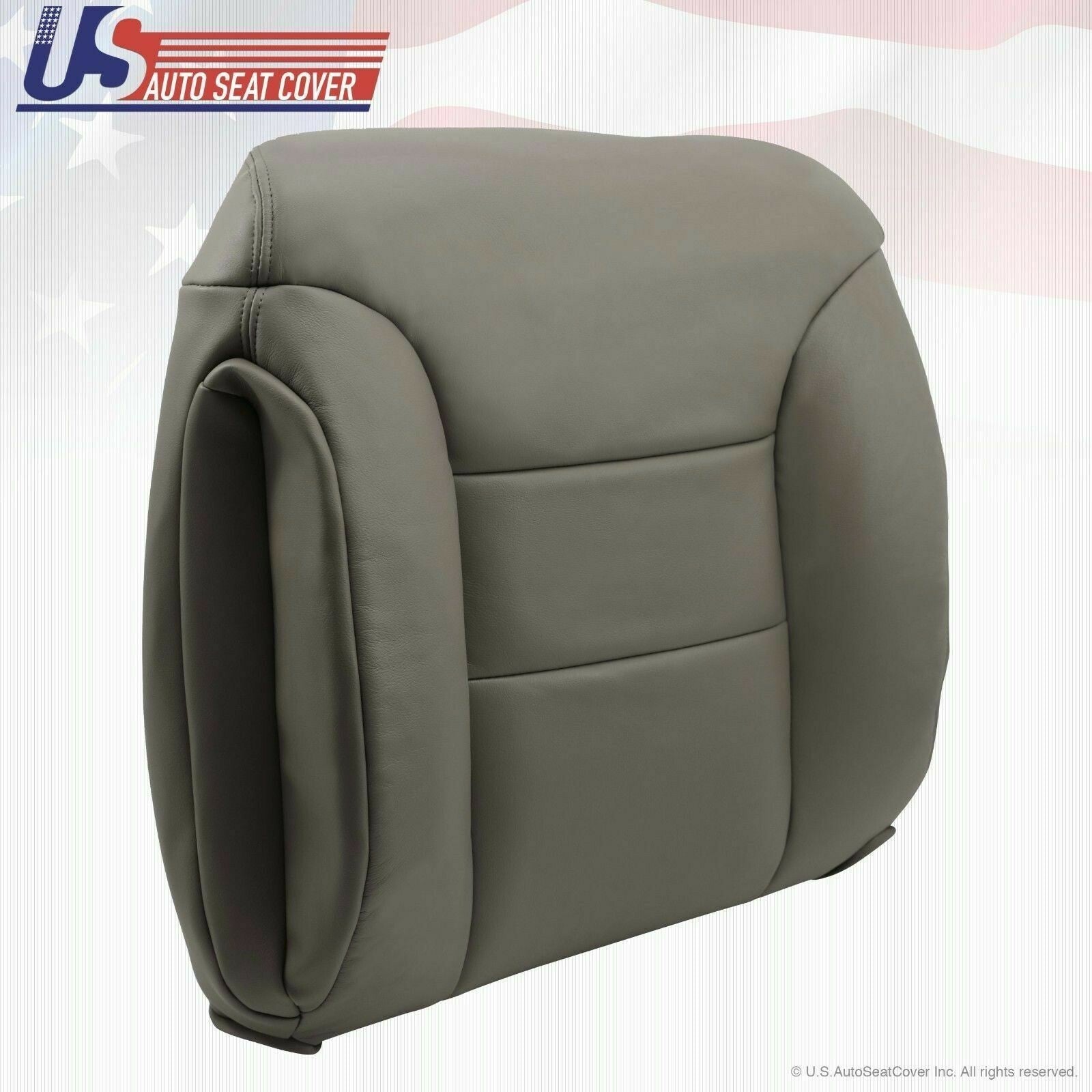 1995 -1999 Chevrolet C/K 1500 PASSENGER top Lean Back Leather Seat Cover Gray