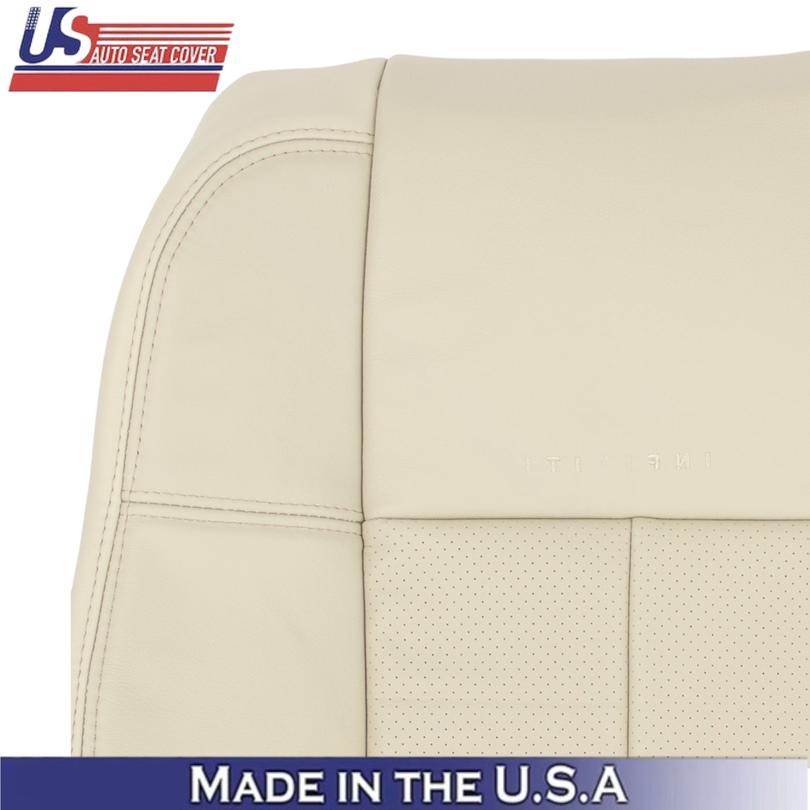 2006-2010 for Infiniti M45 M35 Sedan Front Seat Covers Genuine Leather Wheat Tan
