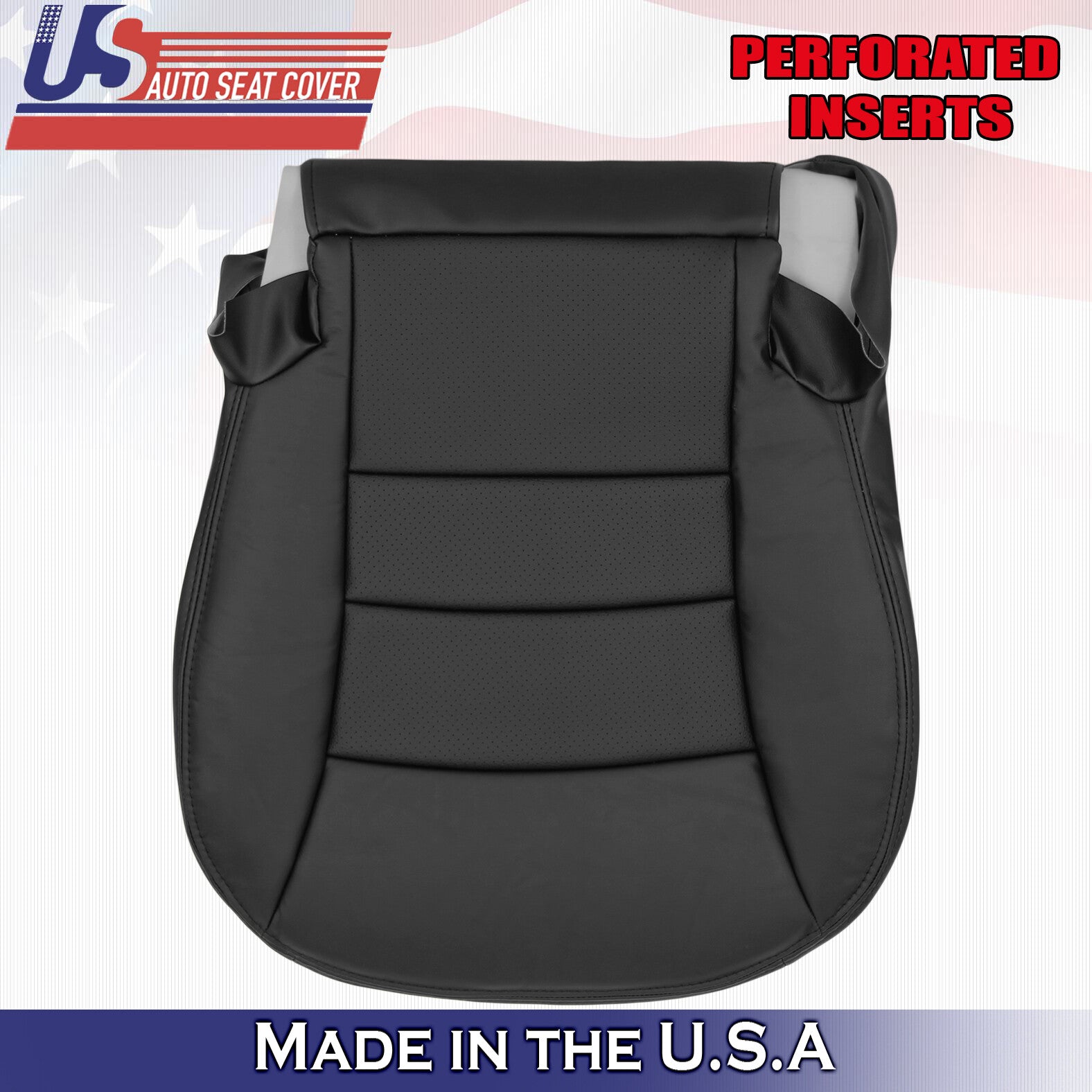 2005 to 2013 For Chevy Corvette C6 Front Set Tops & Bottoms Leather Seat Covers