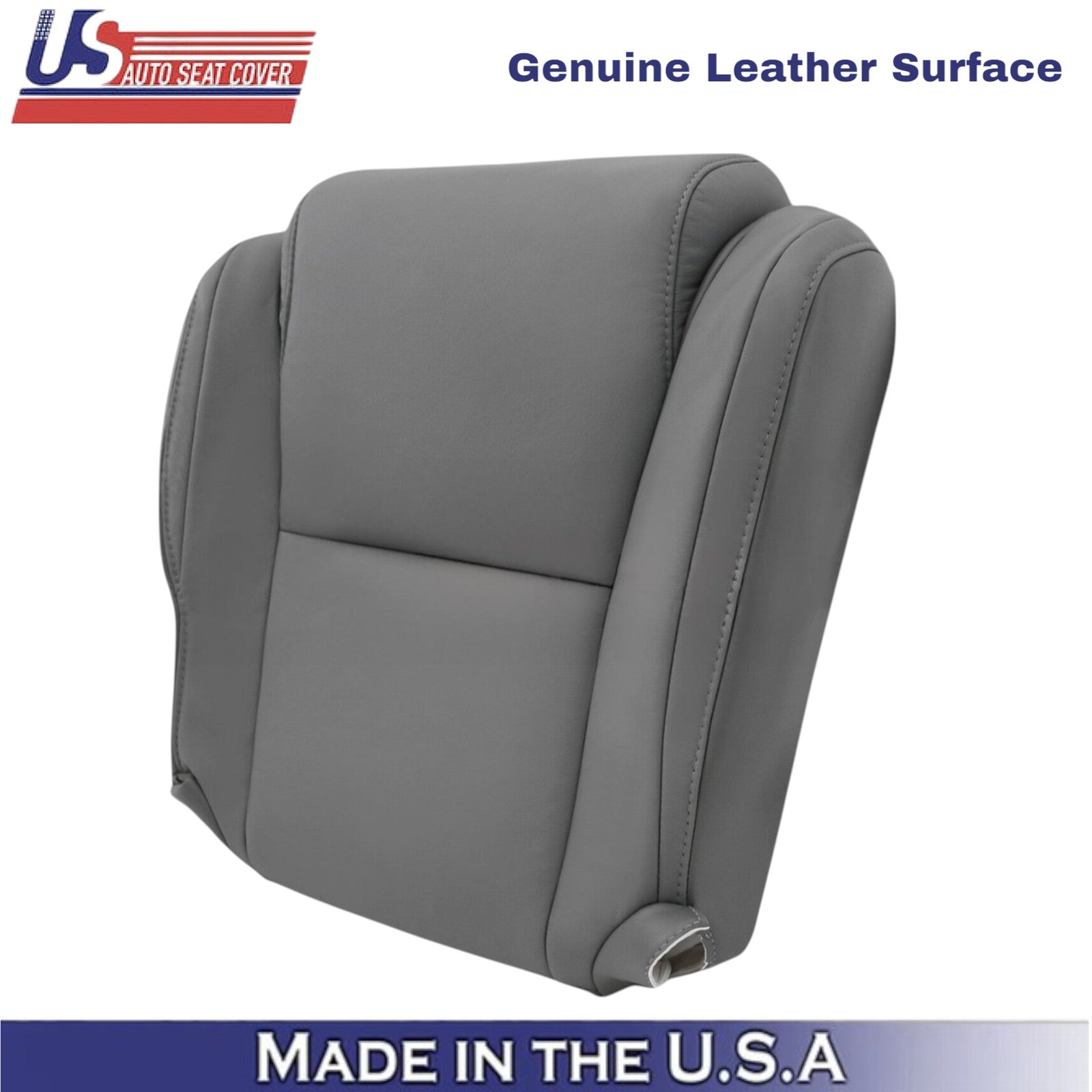 2007-2013 For Toyota Tundra Genuine Leather front Seat Covers Graphite Gray