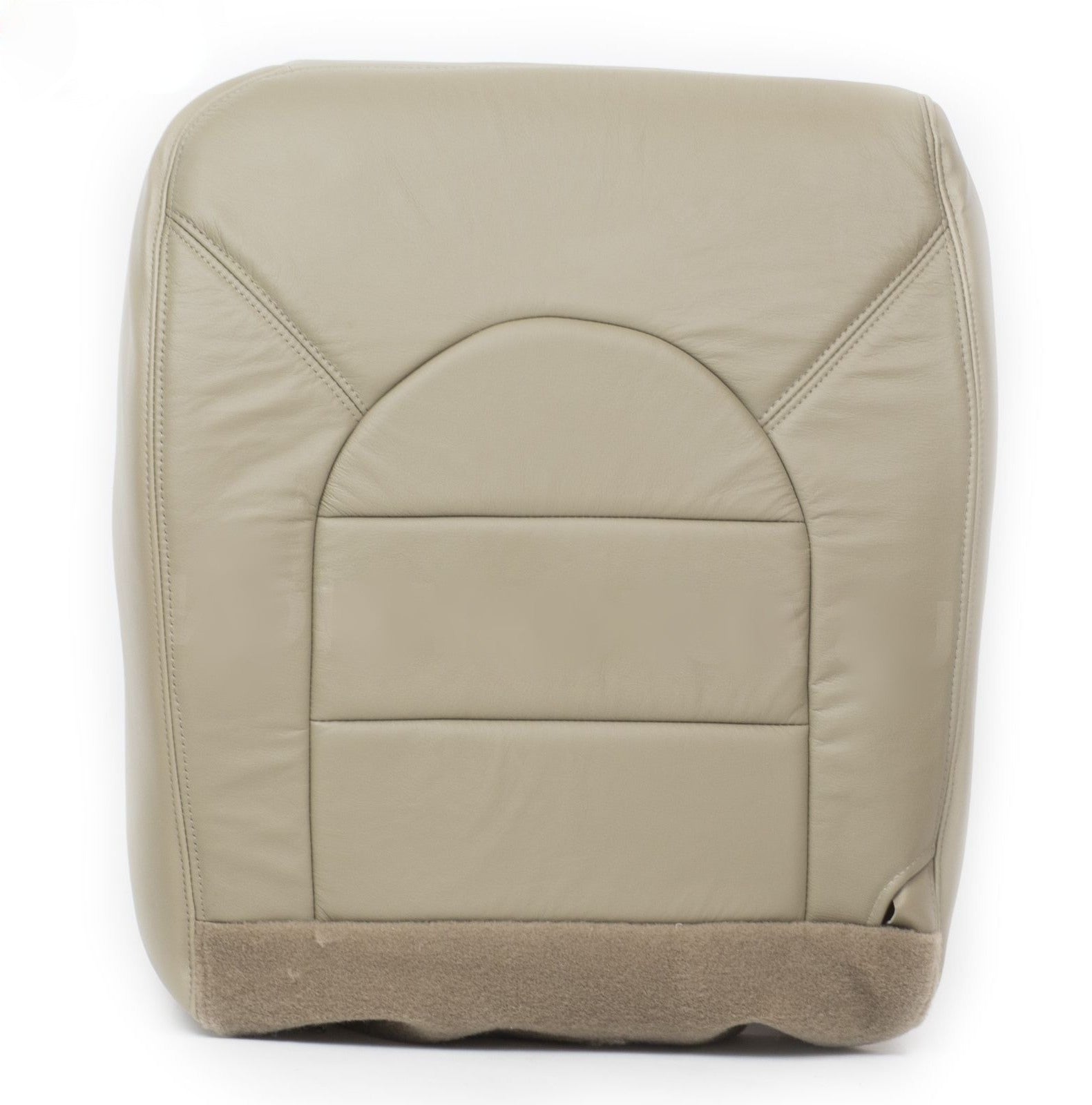 2000 Ford F250 F350 Lariat Driver and Passenger Bottom Leather Seat Covers Tan