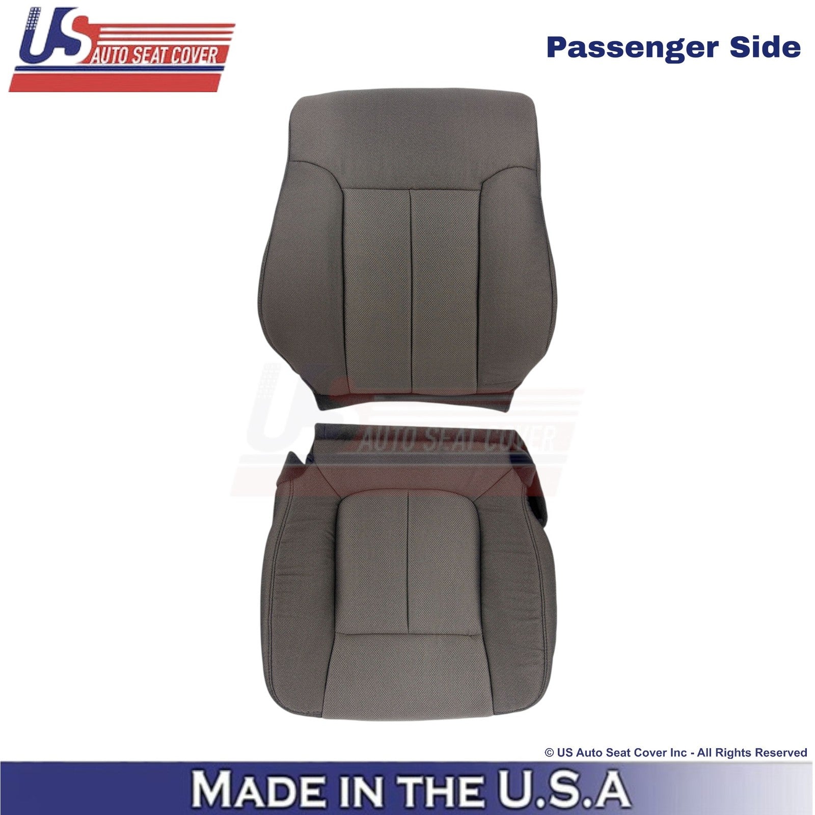 2009-2010 Fits Ford F150 Cloth Passenger Replacement Seat Covers Medium Stone