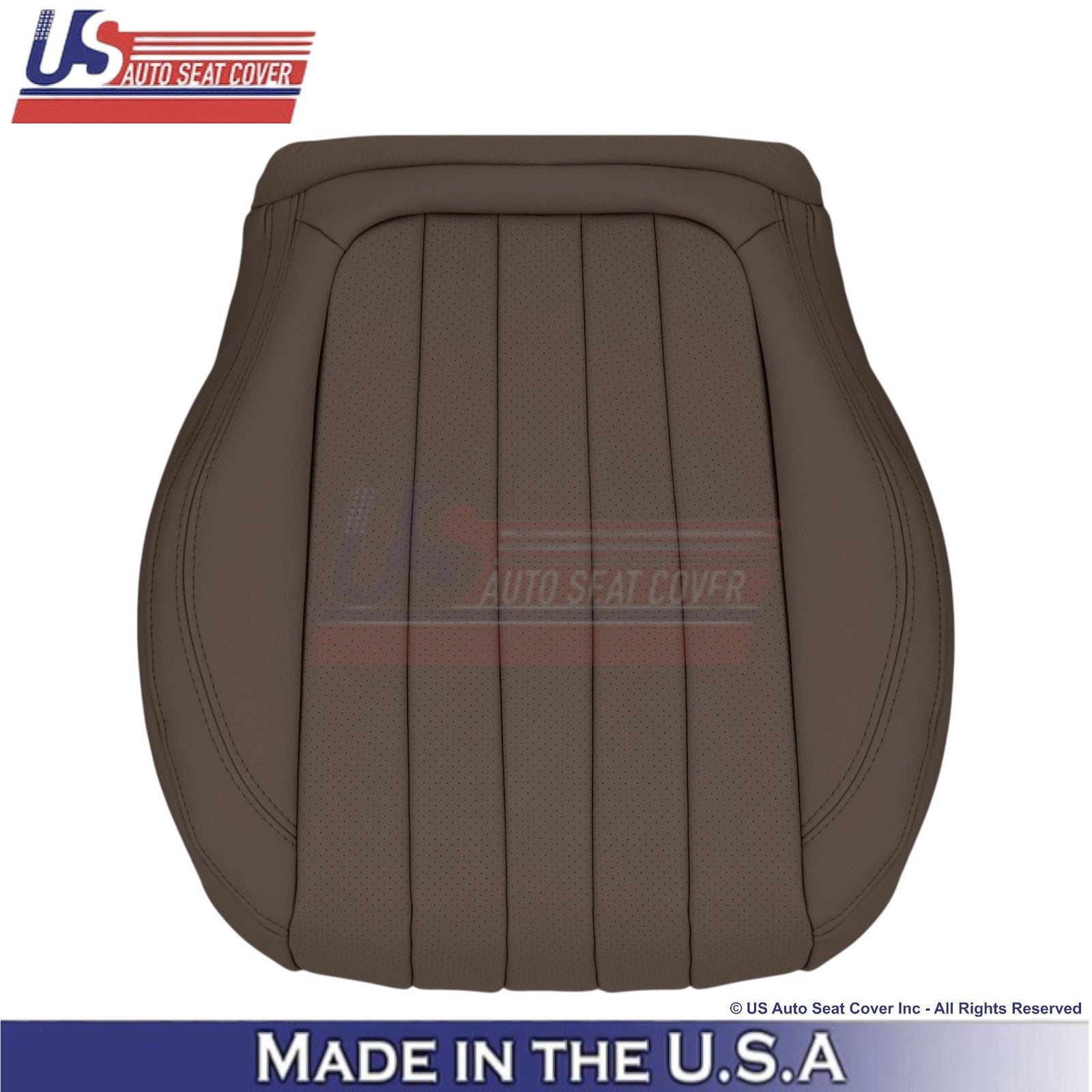 2017-2023 Fits Mercedes Benz E-Class Leather Front Passenger Covers Nut Brown