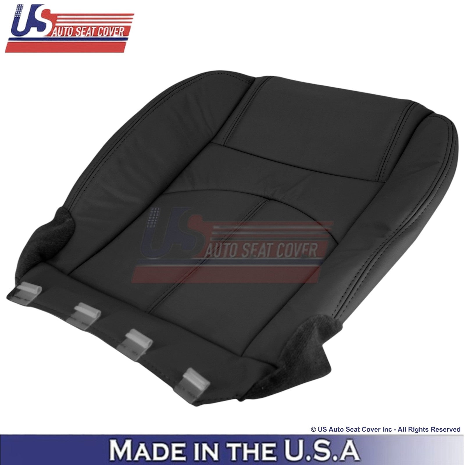 2013-2016 Fits GMC Acadia Genuine Leather Driver Side Replacement Covers Ebony