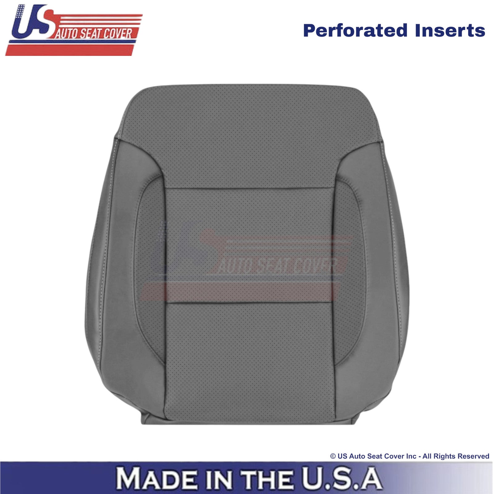 2014-2019 For Chevy Silverado 1500 LT LS Leather Perf Driver Top Cover Gray