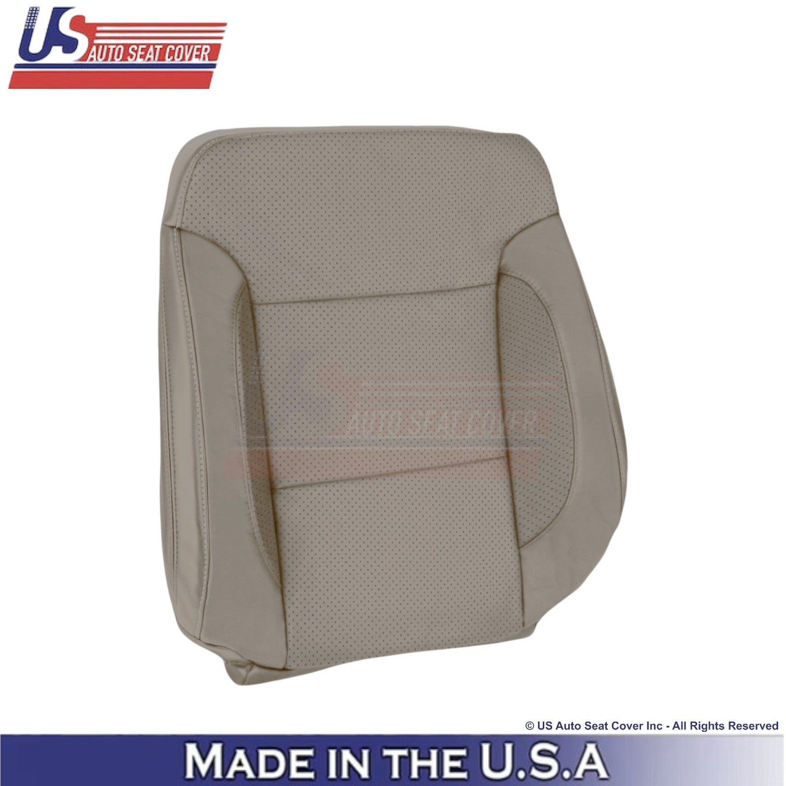 2014-2019 For Chevy Silverado 1500 LT LS Leather Perf Driver Top Seat Cover Dune