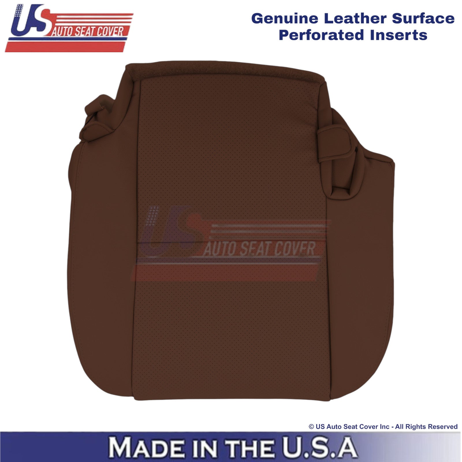2008-14 For Toyota Sequoia Genuine Leather Perf Rear Right Bottom Cover Red Rock