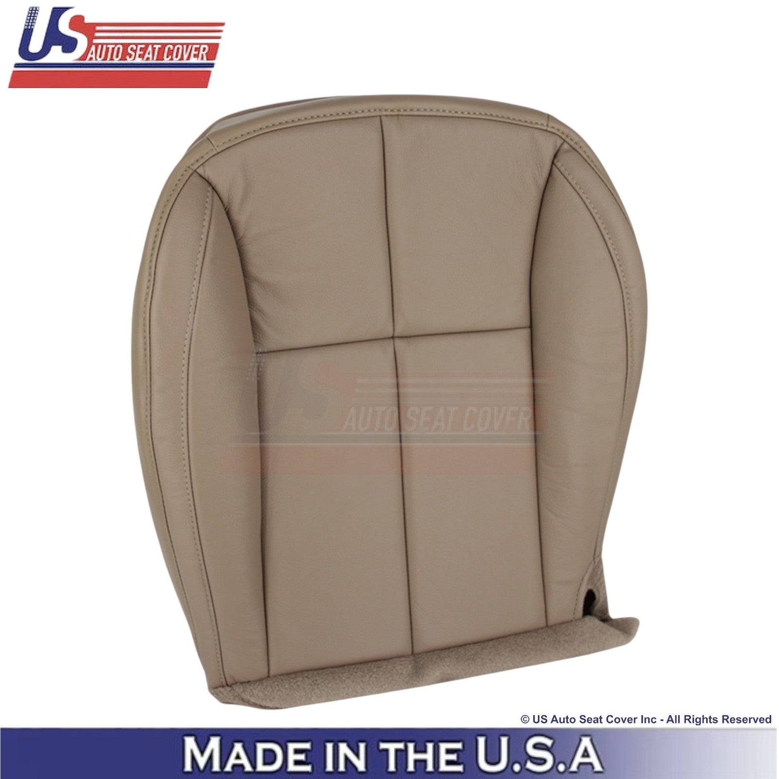 2001-2004 For Jeep Grand Cherokee Genuine Leather Front Covers Sandstone Beige