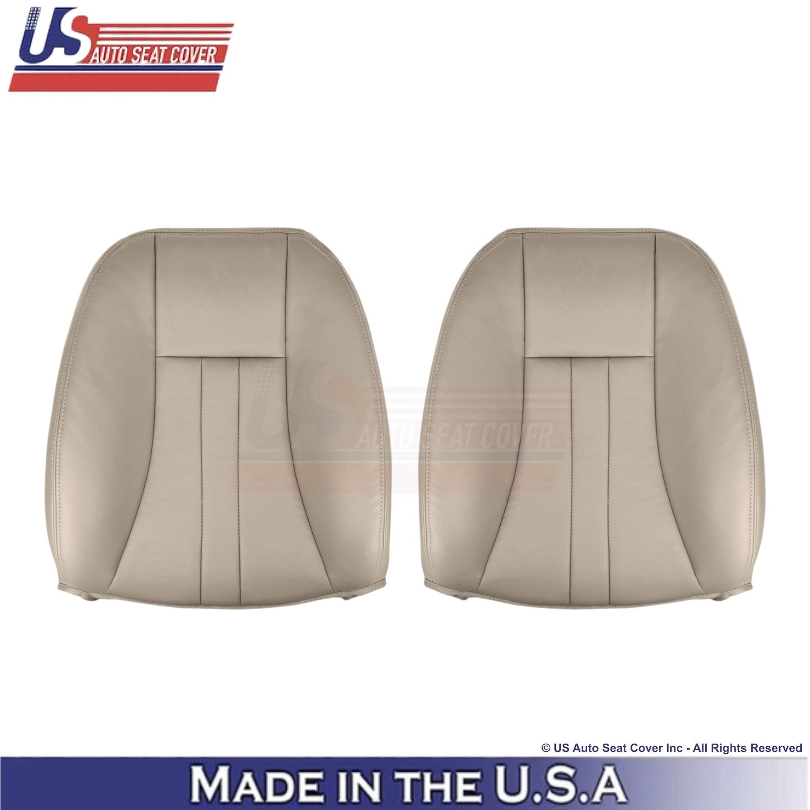 2004-2007 For Chrysler Town & Country Leatherette Front Top Covers Lt. Greystone