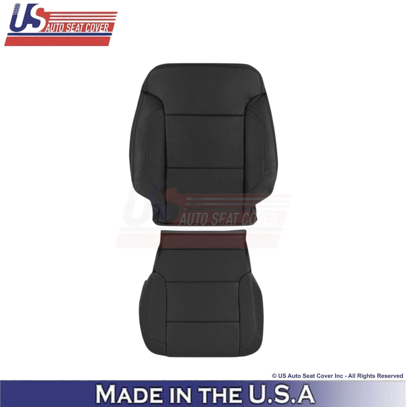 2014-2019 For Chevy Silverado 1500 LT LS Leatherette Driver Side Covers Black