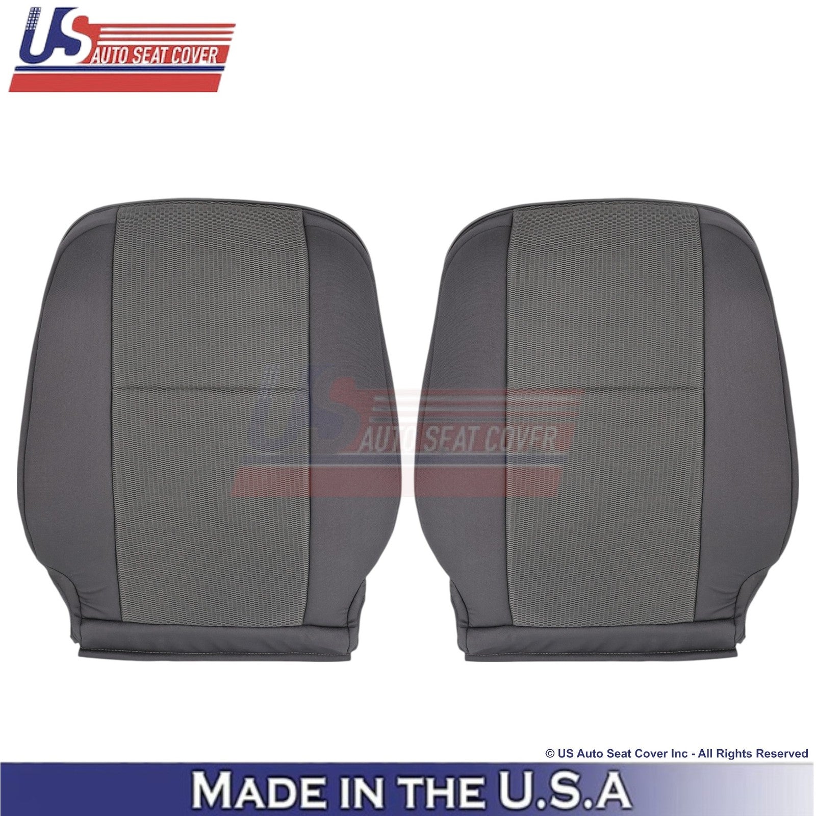 2007-2011 Fits Toyota FJ Cruiser Cloth Front Replacement Covers Dark Graphite