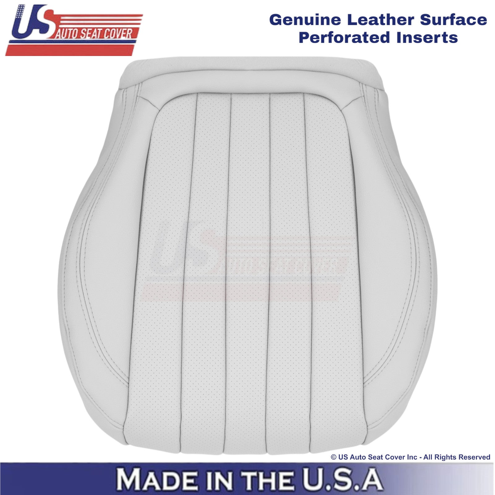 2019-2023 Fits Mercedes Benz E-Class Genuine Leather Driver Bottom Cover White