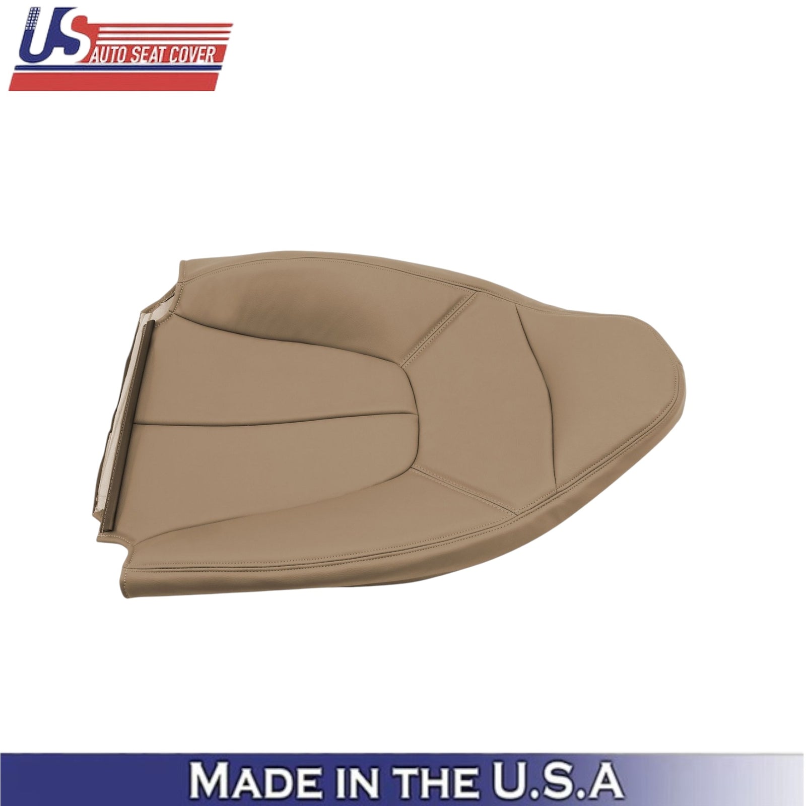 1997-2002 For Ford Expedition XLT Eddie Bauer Leather Driver Top Seat Cover Tan