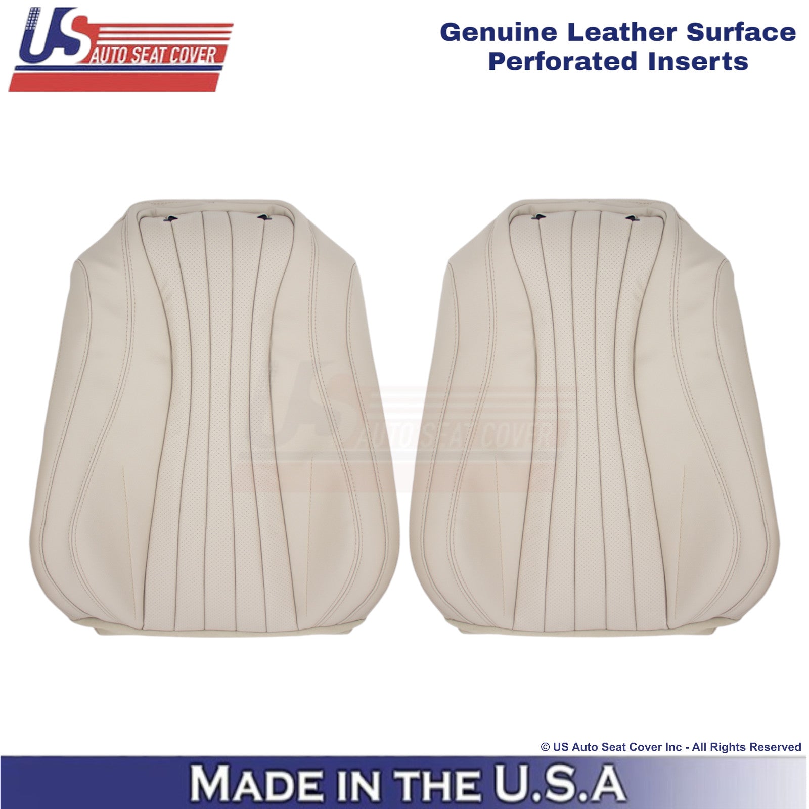 2017-2023 Fits Mercedes Benz E-Class Genuine Leather Front Top Covers Macchiato