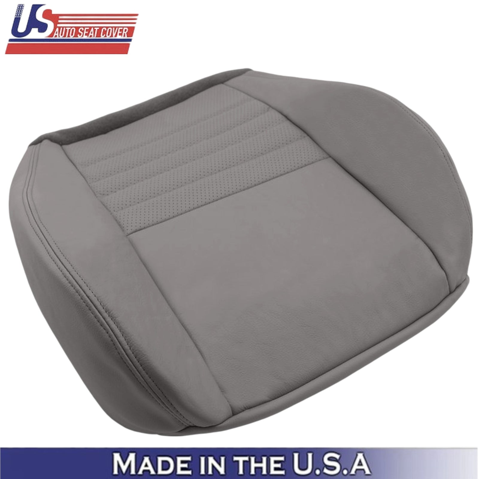 1999-2004 For Ford Mustang GT Leather Driver Bottom Seat Cover Medium Graphite