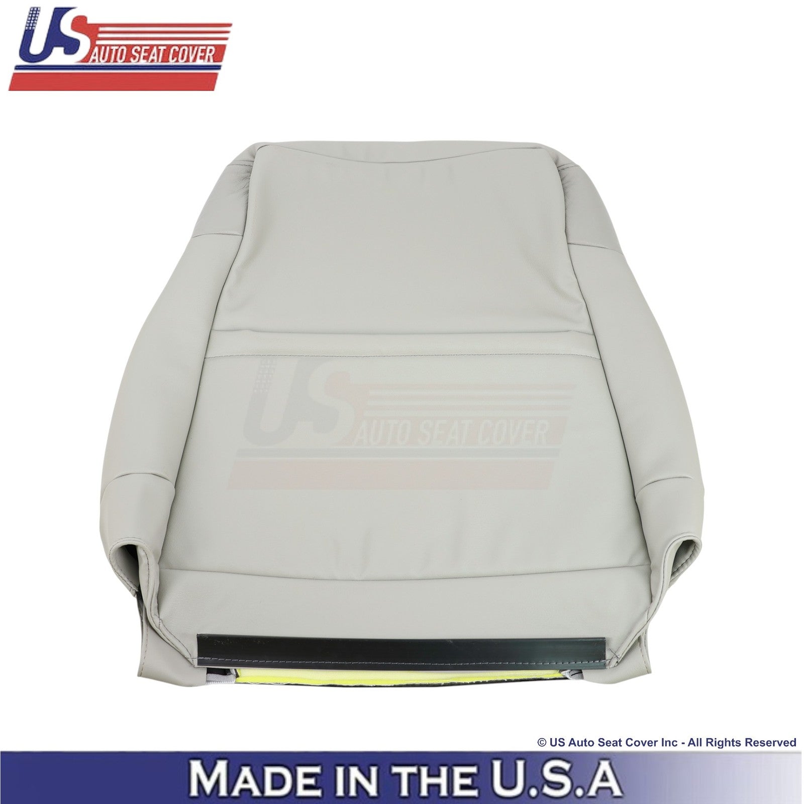 2006-2010 Fits Jeep Commander Leather & Suede Passenger Top Cover 2-Tone Gray