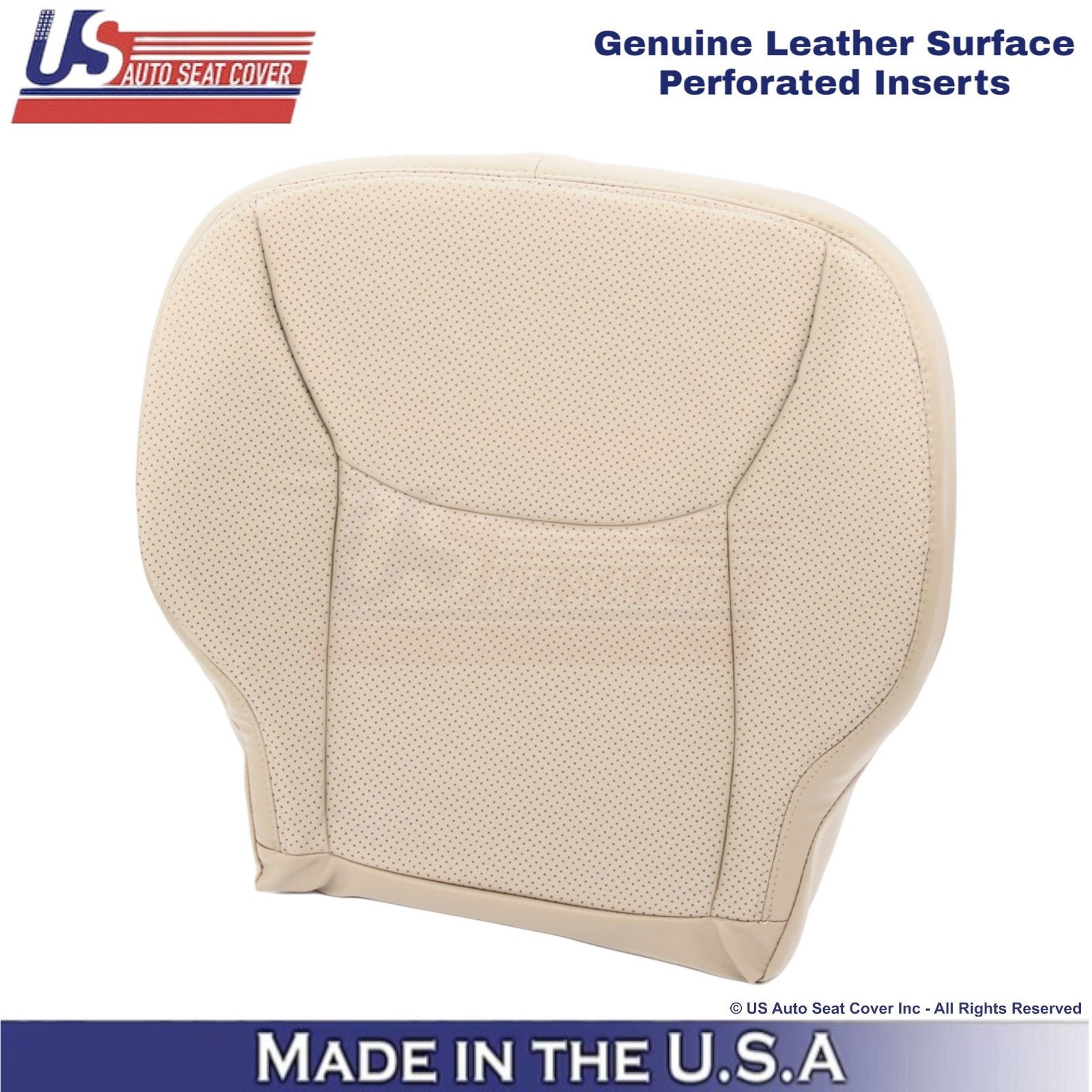 2003-2006 Fits Mercedes-Benz S Genuine Leather Perf. Driver Bottom Cover Pebble