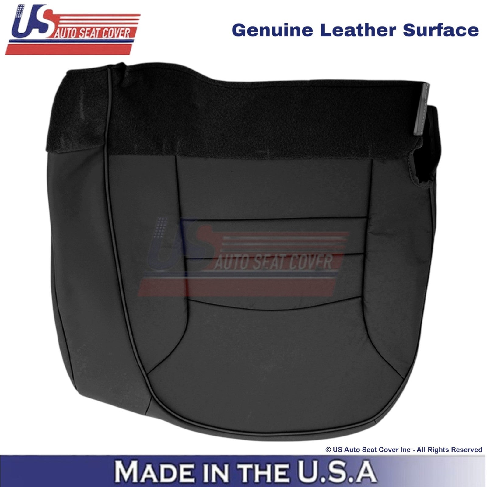 2000-2002 Fits Ford Crown Victoria Genuine Leather Driver Bottom Cover Black