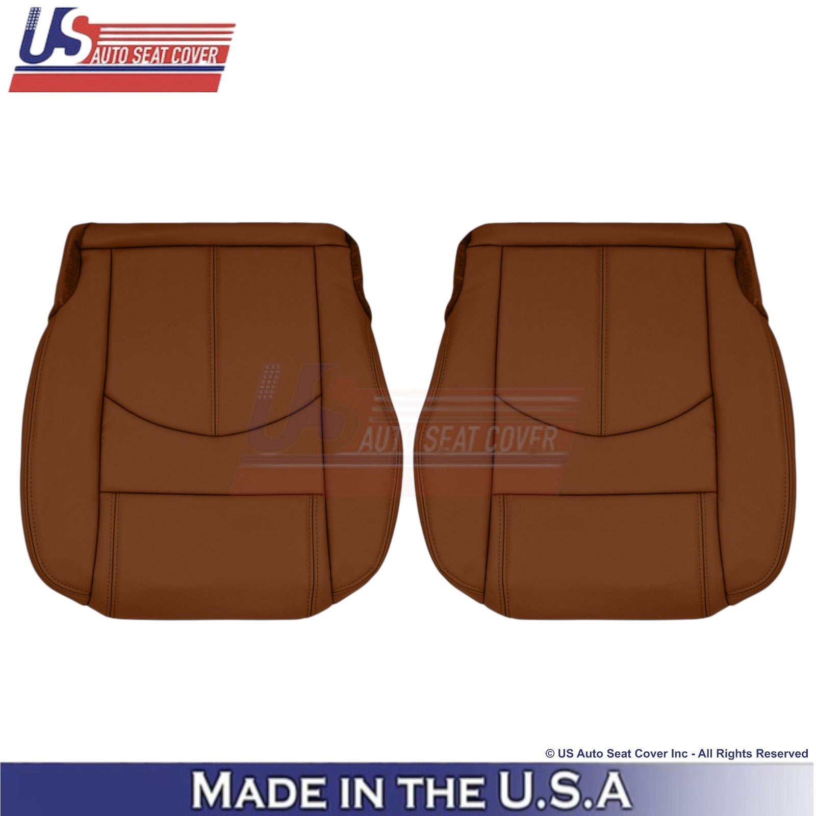 2015-2017 Fits Chevy Traverse Leatherette Front Bottom Seat Covers Saddle Up