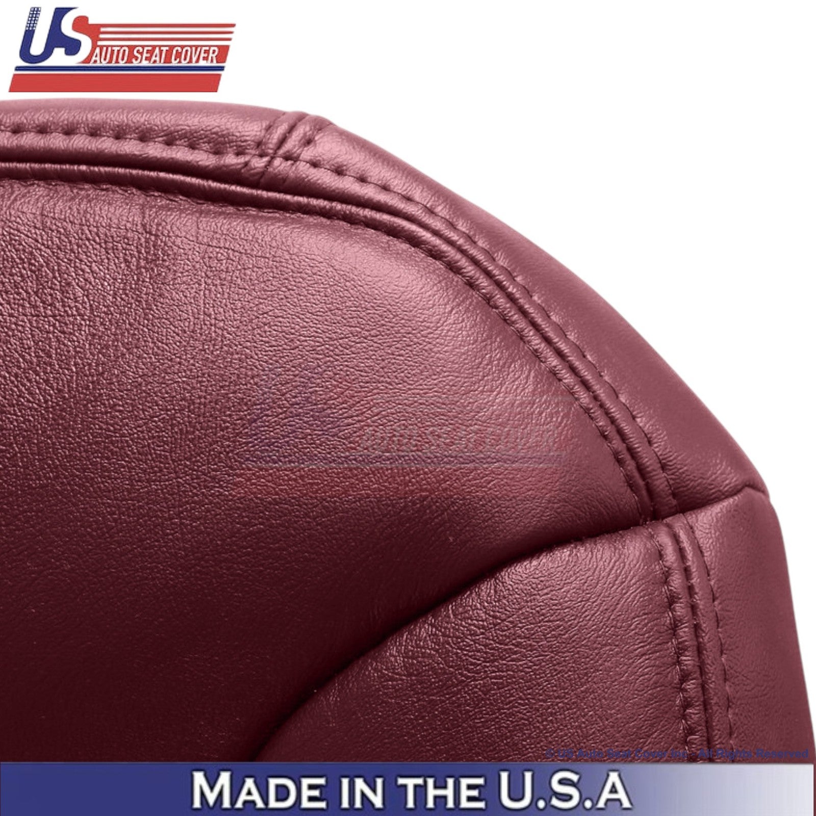 1995-1999 For Chevy Suburban Leatherette Driver Top Replacement Cover Ruby Red