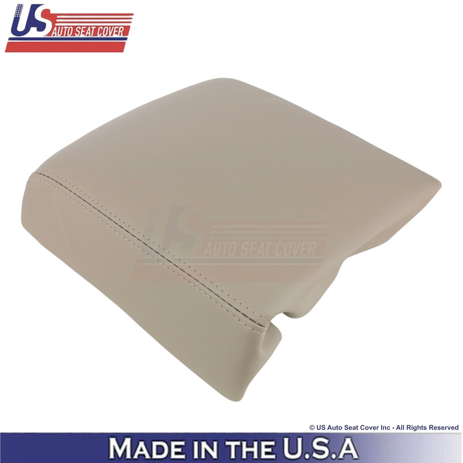 2004-2008 Fits Ford F-150 Genuine Leather Center Console Cover Camel Tan (Beige)