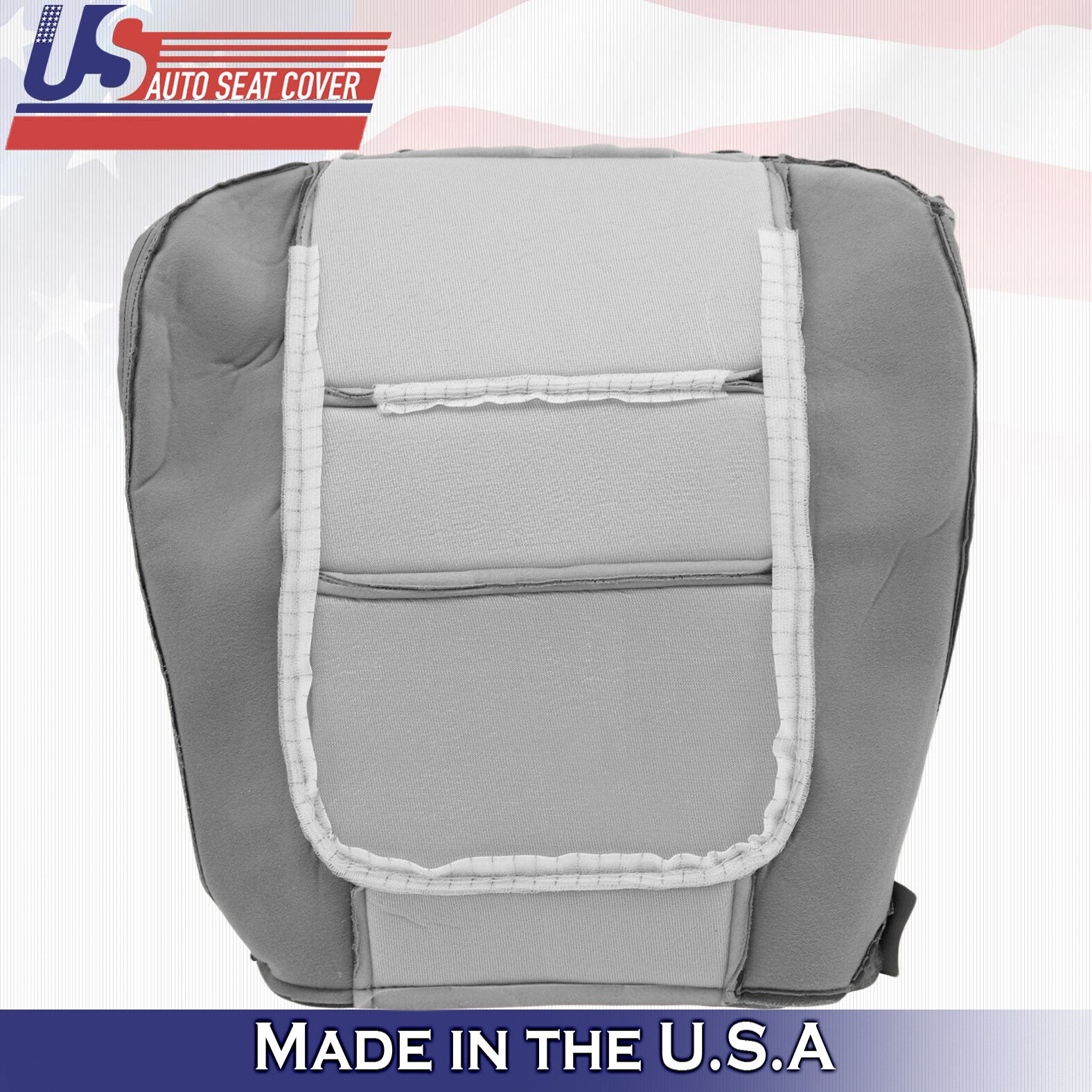 2001 For Ford F250 F350 Lariat Passenger Bottom Perforated Leather Cover Gray