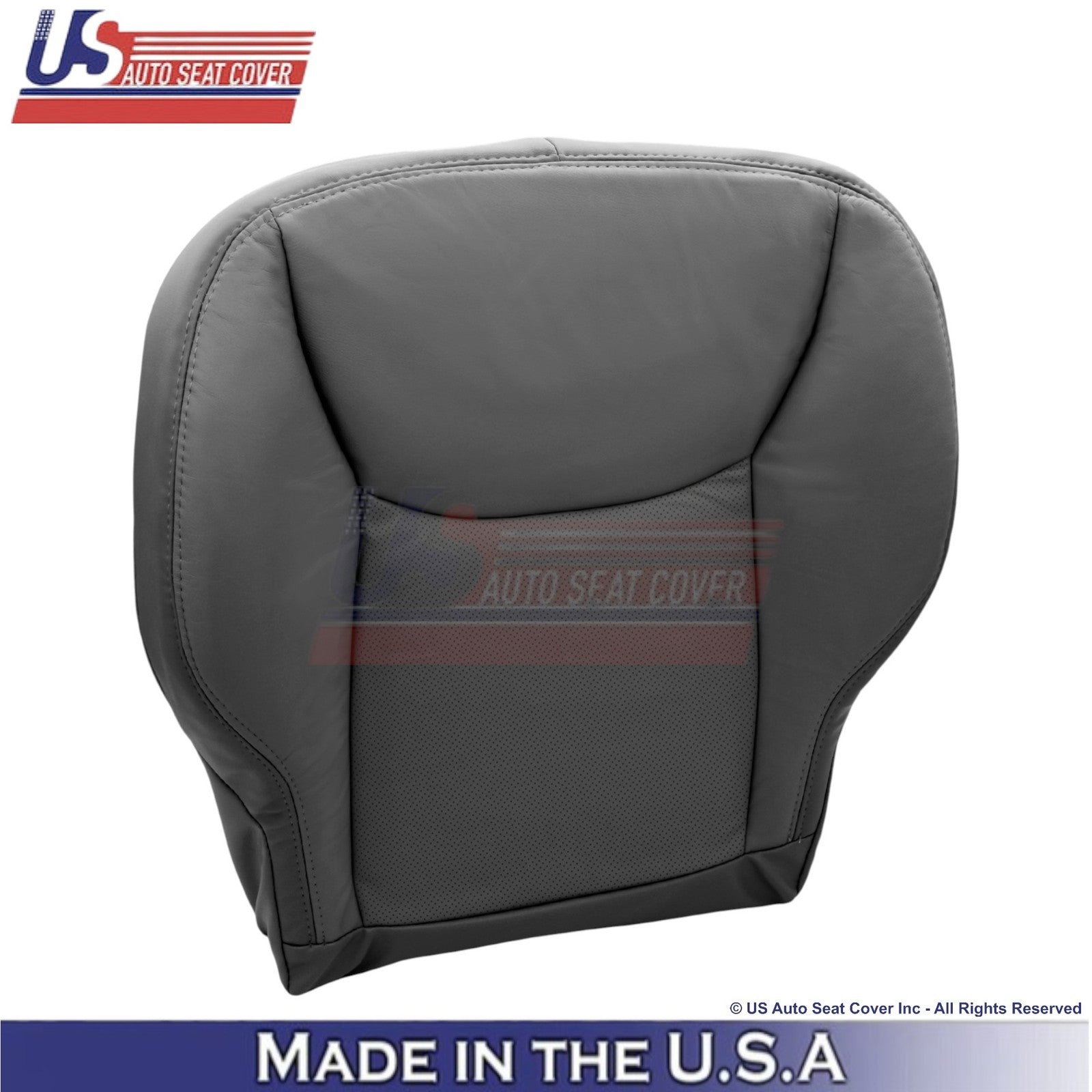 2000-2006 Fits Mercedes-Benz S Genuine Leather Half Perf. Bottom Covers Charcoal