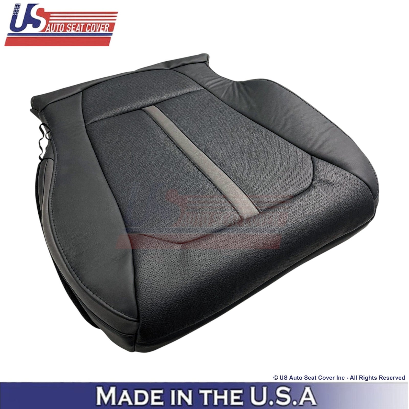 2015-2020 Fits Ford F150 Platinum Genuine Leather Passenger Bottom Covers Black