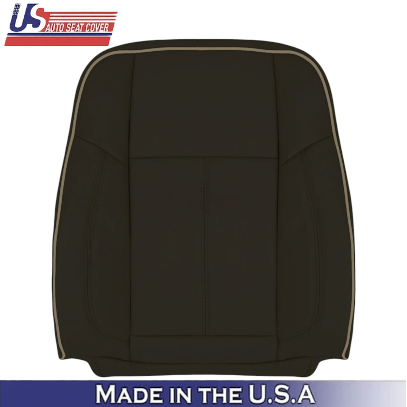 2006-2010 For Hummer H3 Genuine Leather Driver Top & Bottom Seat Covers Ebony