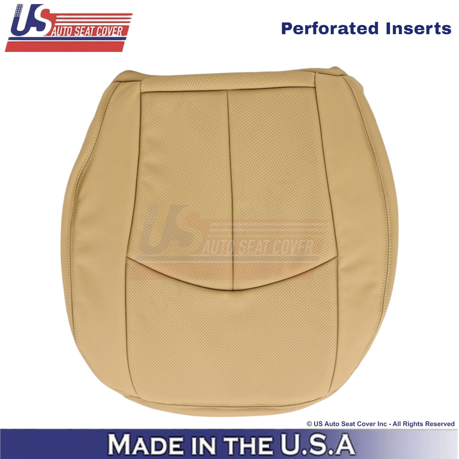 2002-2009 For Mercedes-Benz E-Class Leather Driver Bottom Replacement Cover Tan