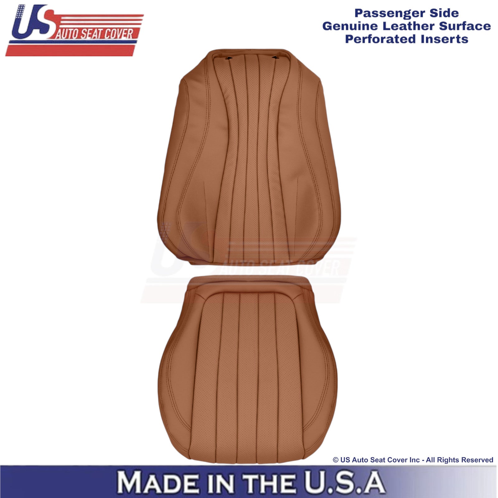 2018-2023 Fits Mercedes Benz E-Class Genuine Leather Passenger Covers Saddle