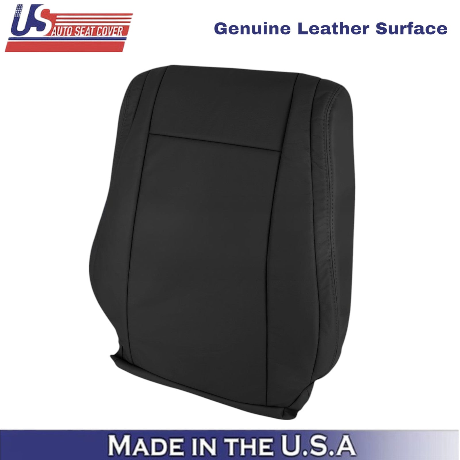 2007-2013 For Toyota Tundra Genuine Leather front Driver Seat Covers Black