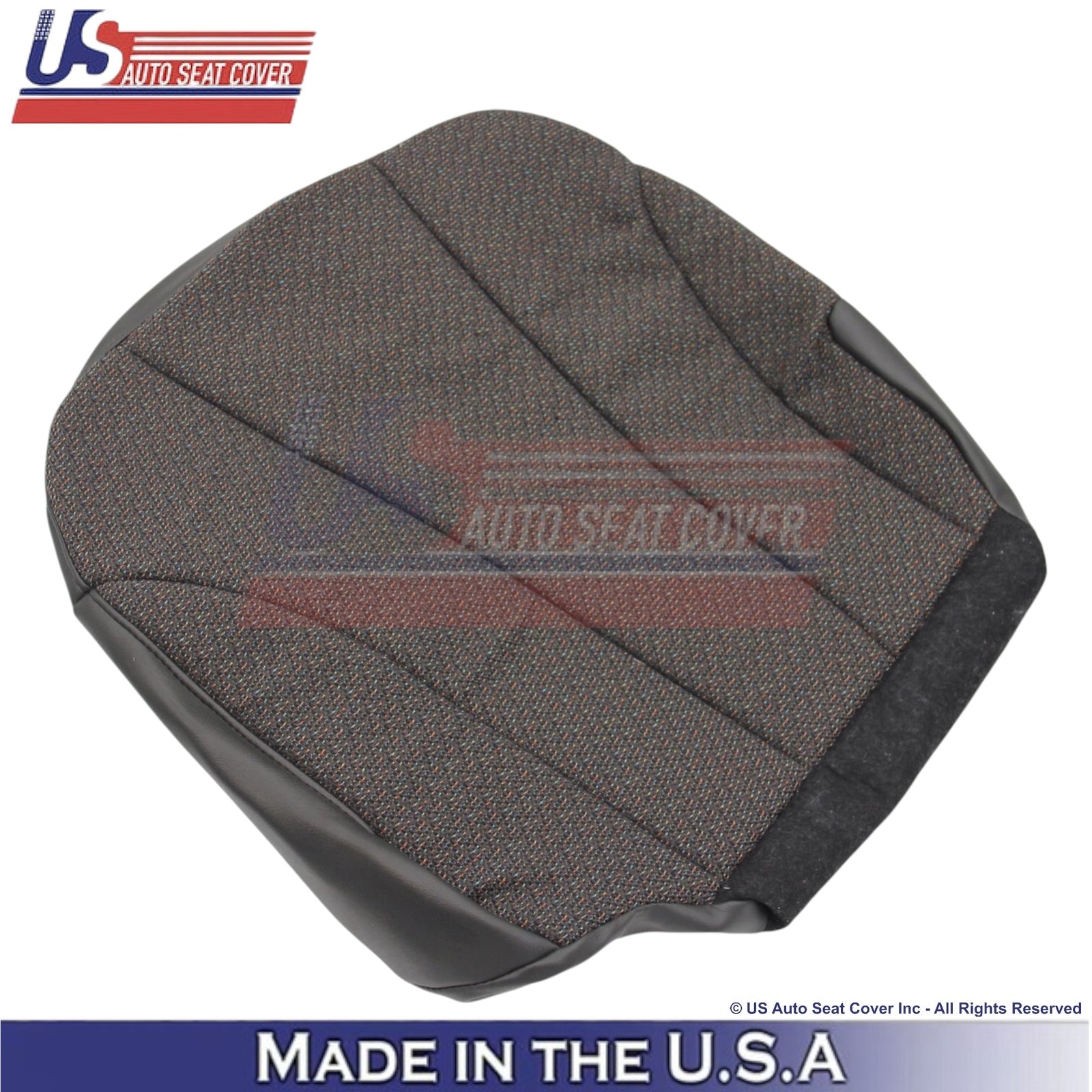 1999-2002 For Chevy Silverado 1500 Cloth Passenger Bottom Seat Cover Dark Gray