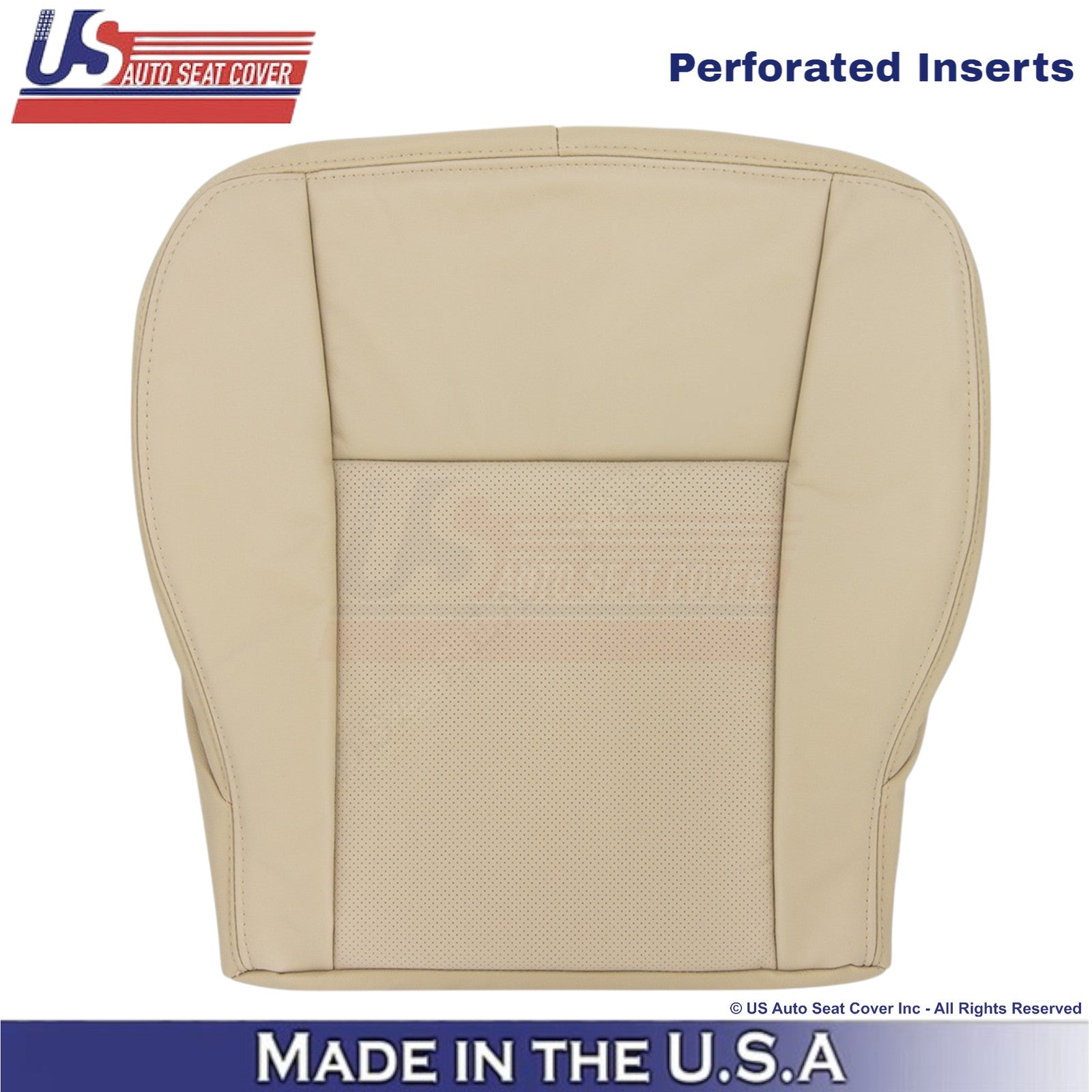 2003-2007 Fits Cadillac CTS Leather Driver Bottom OEM Replacement Seat Cover Tan