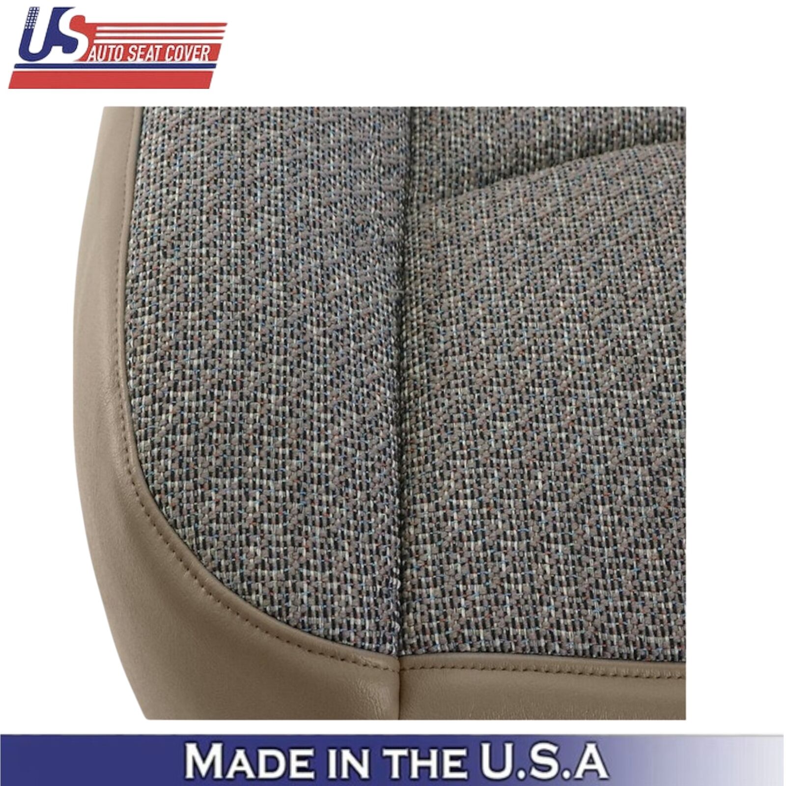 2003-2007 For Chevy Silverado 1500 Cloth Fabric Front Bottom Seat Covers Tan