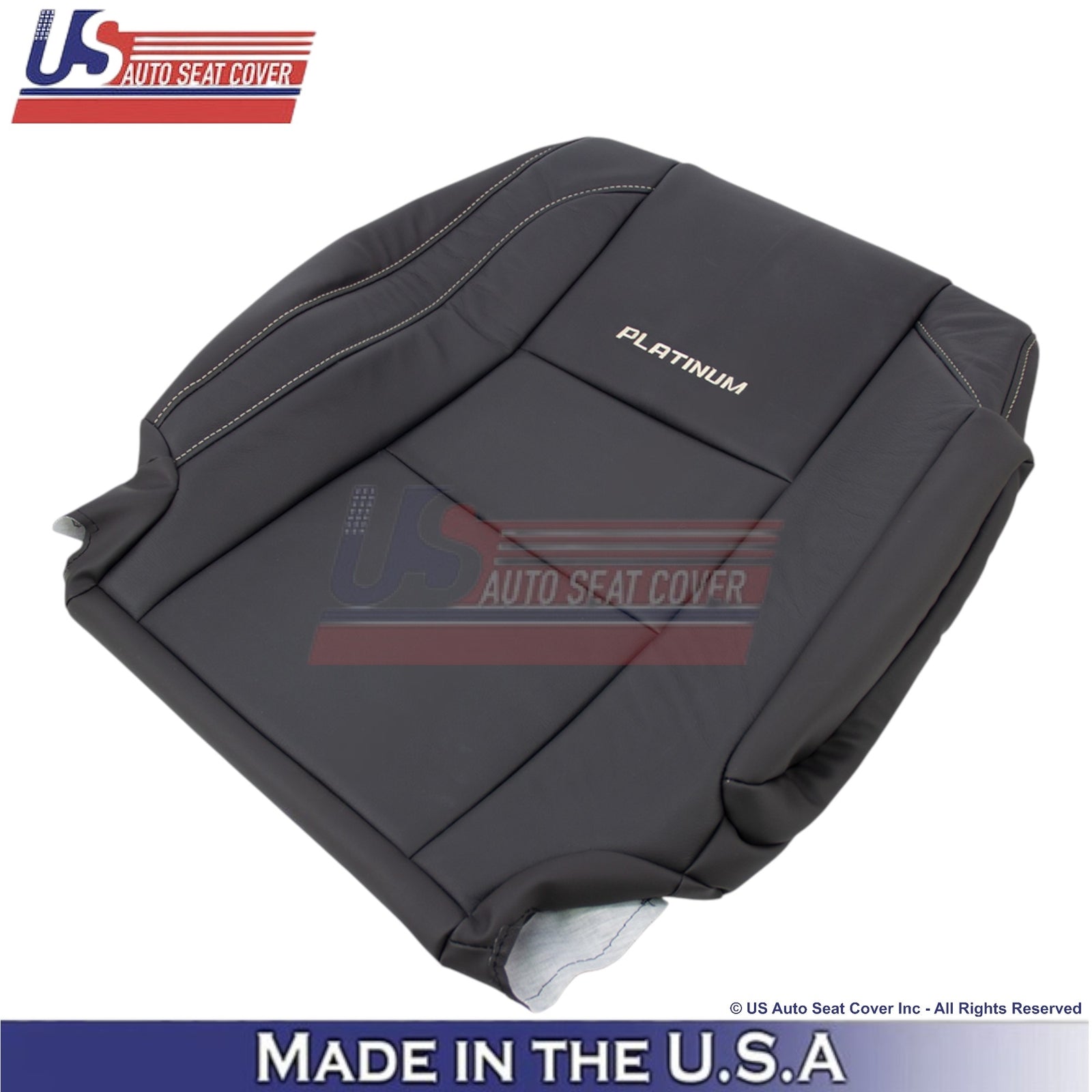 2010-2015 For Nissan Armada Platinum Genuine Leather Passenger Covers Charcoal