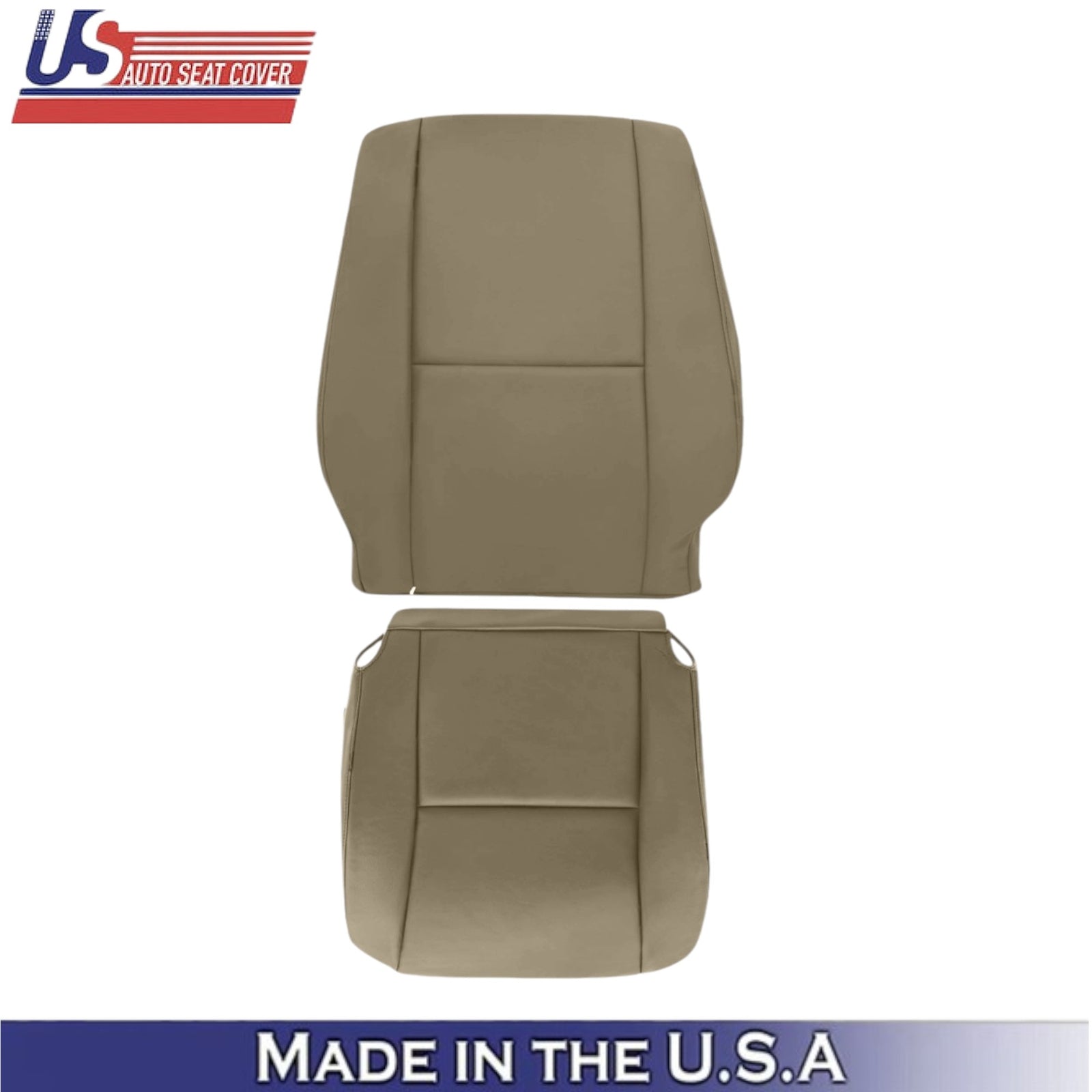 2005-2007 For Toyota Sequoia Leatherette Front Replacement Seat Covers Oak Tan