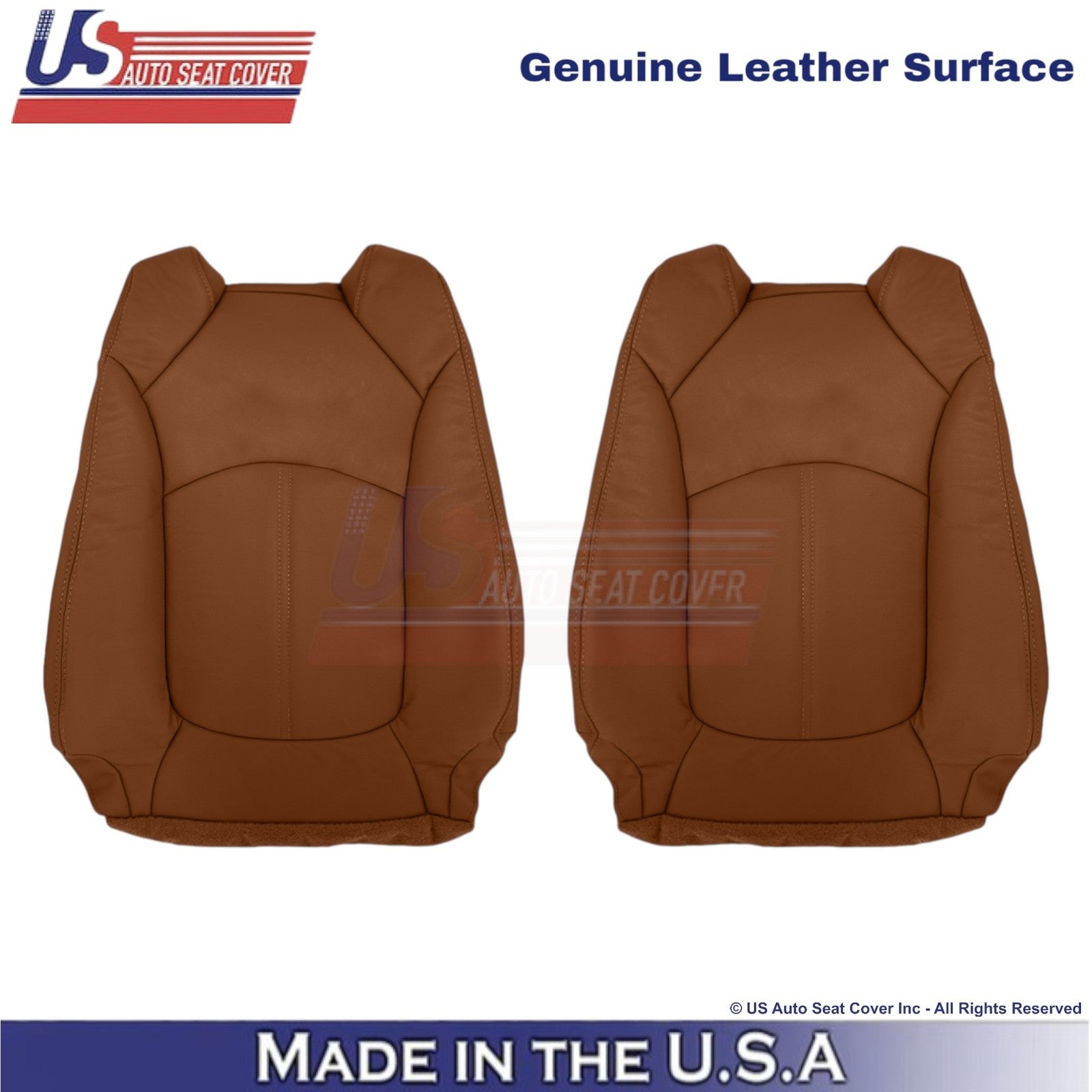 2015-2017 Fits Chevy Traverse Genuine Leather Front Top Seat Covers Saddle Up
