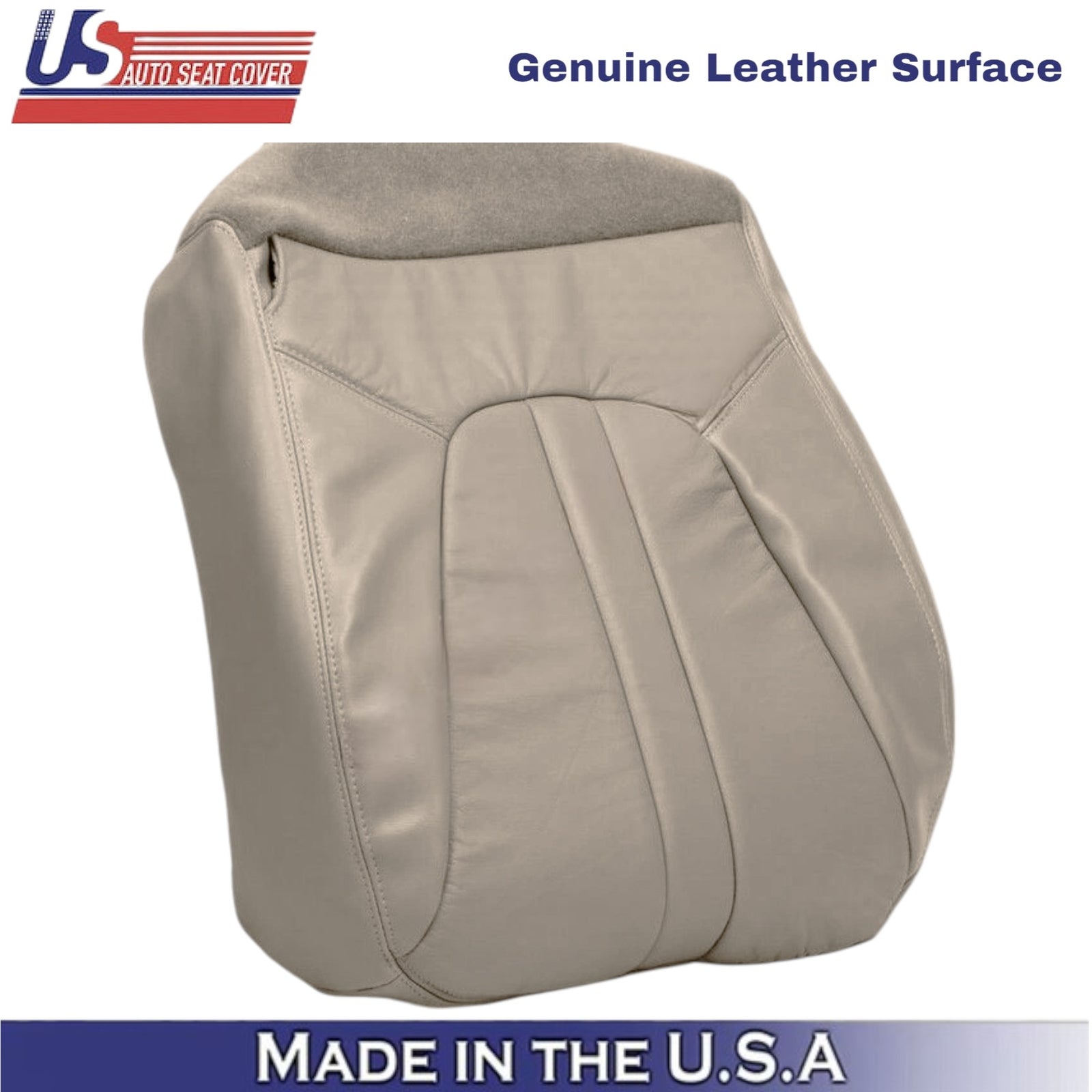 2000-2002 For Ford Expedition Eddie Bauer Leather Passenger Bottom Cover Tan