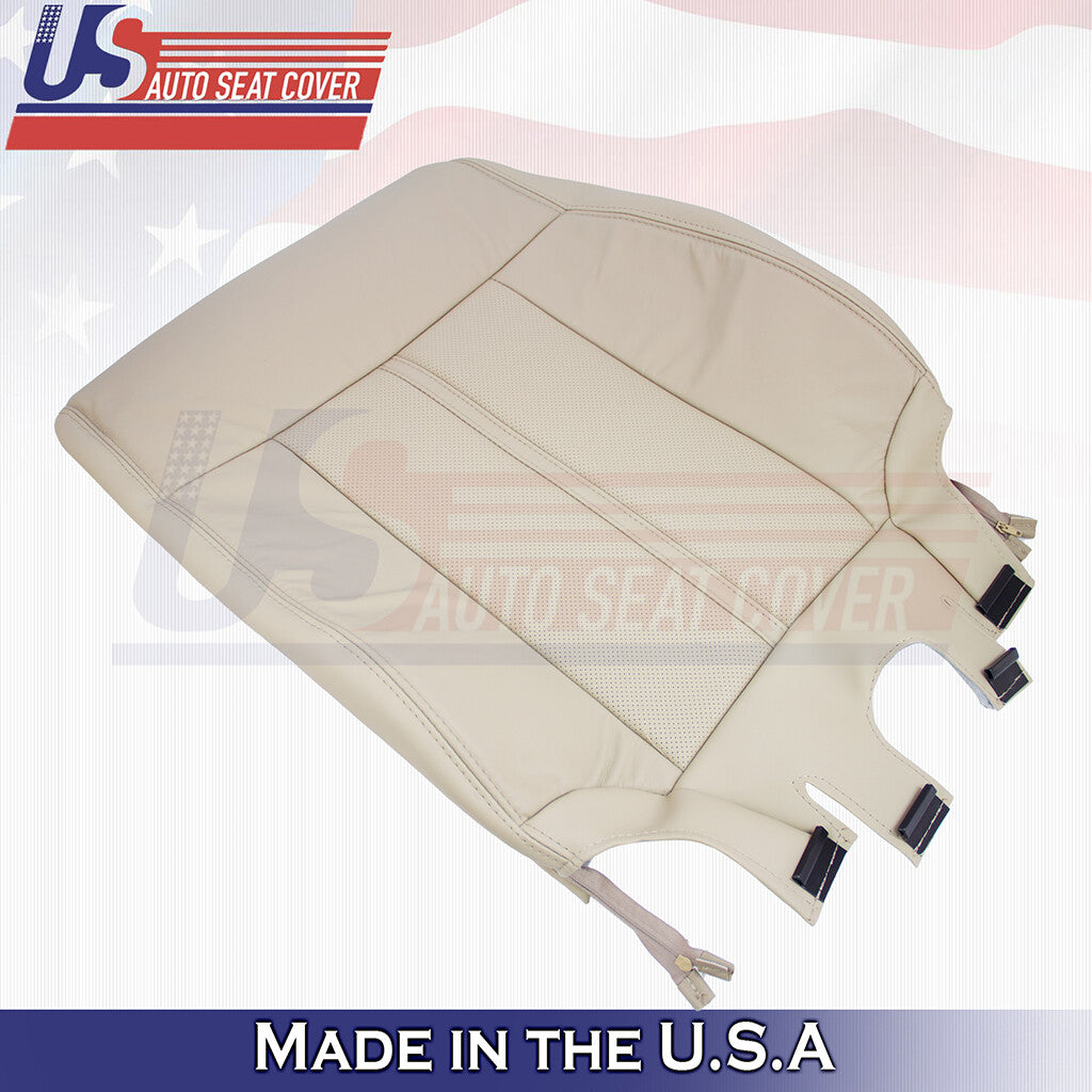 2015-2017 For Lincoln Navigator Leather Passenger Top Replacement Seat Cover Tan