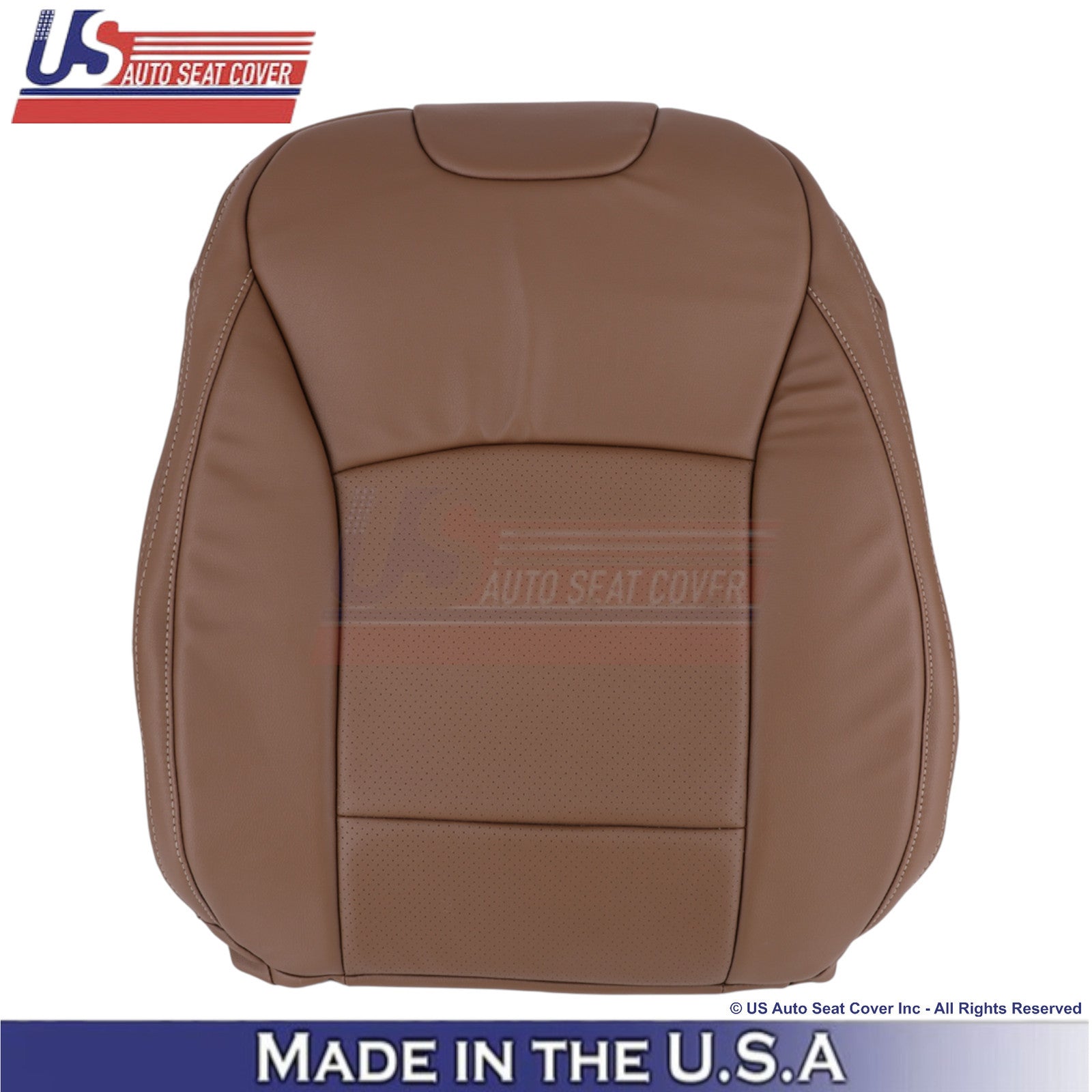 2015-2017 For Subaru Outback Leatherette Front Replacement Covers Slate Brown