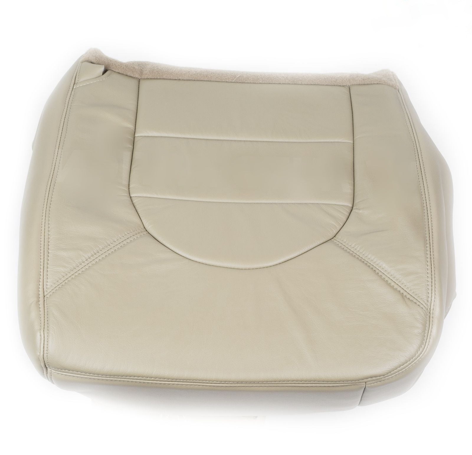 2000 Ford F-250 F350 Diesel 4x4 Driver Bottom Replacement Leather Seat Cover Tan